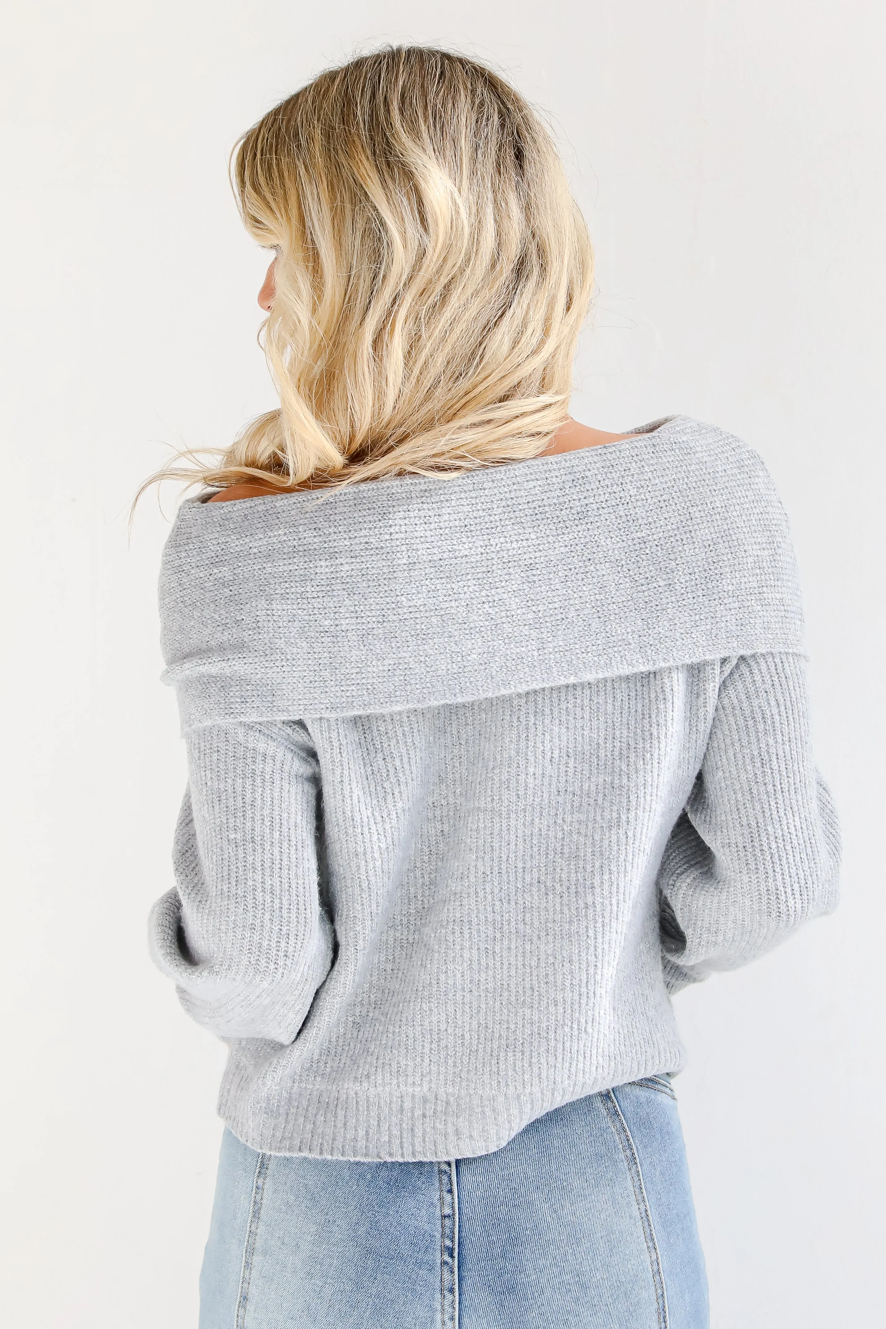 FINAL SALE - Eternal Heart Off-The-Shoulder Sweater