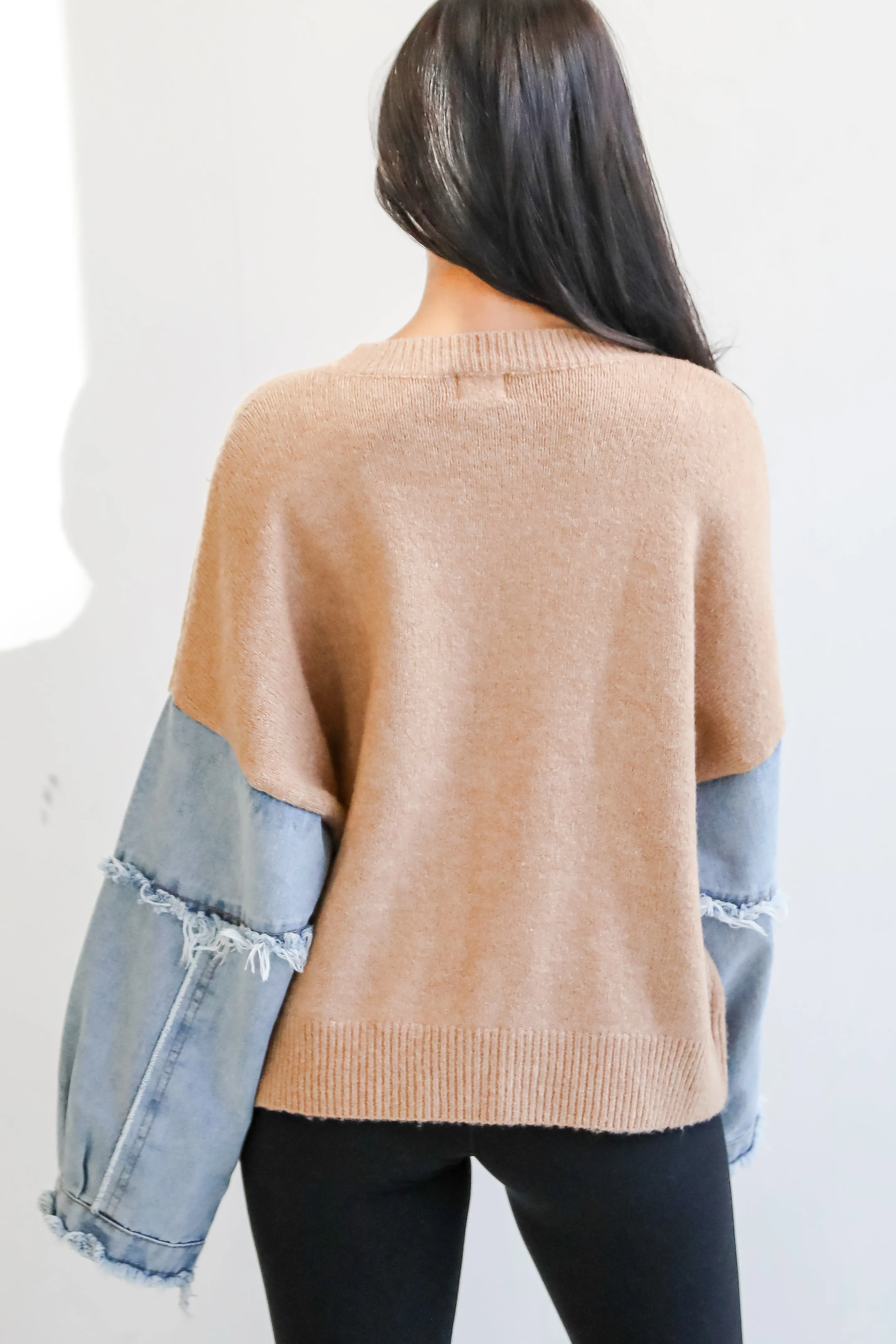 FINAL SALE - Exceptional Status Contrast Color Block Sweater
