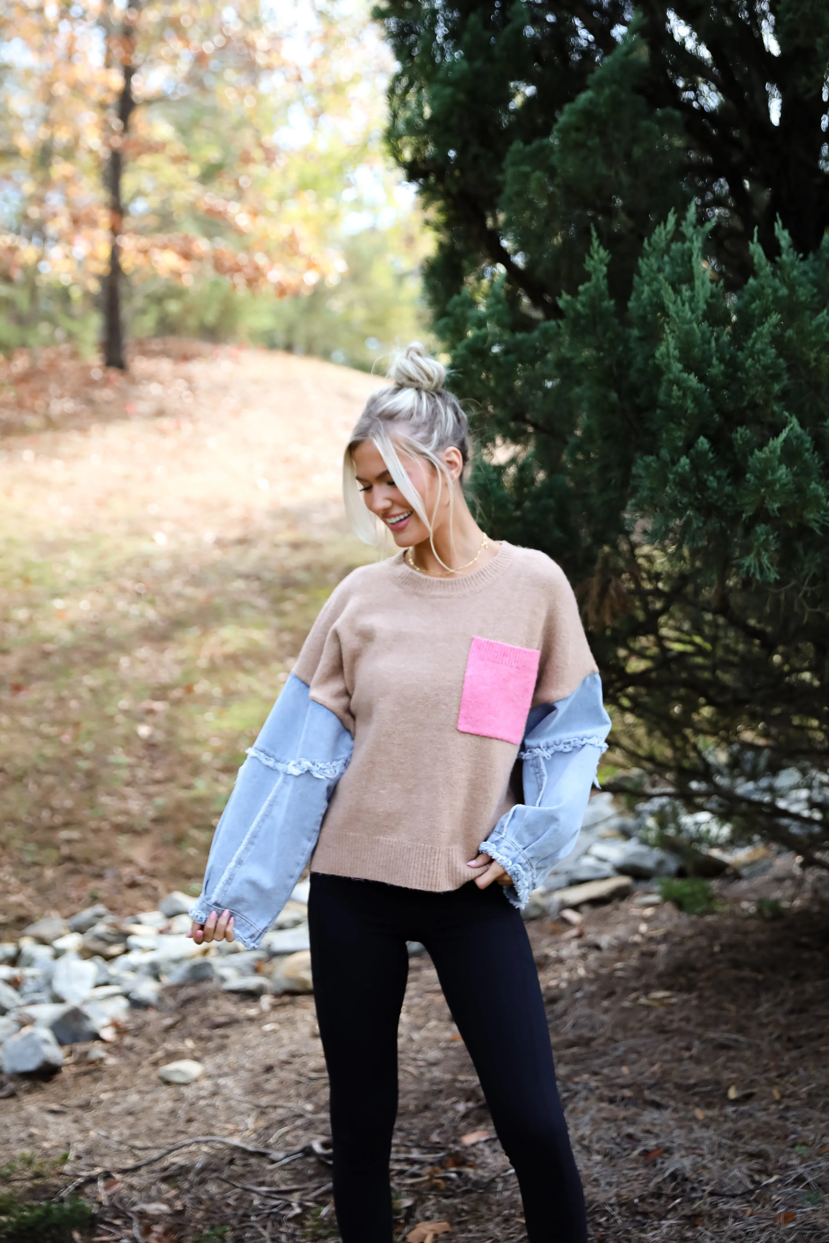 FINAL SALE - Exceptional Status Contrast Color Block Sweater
