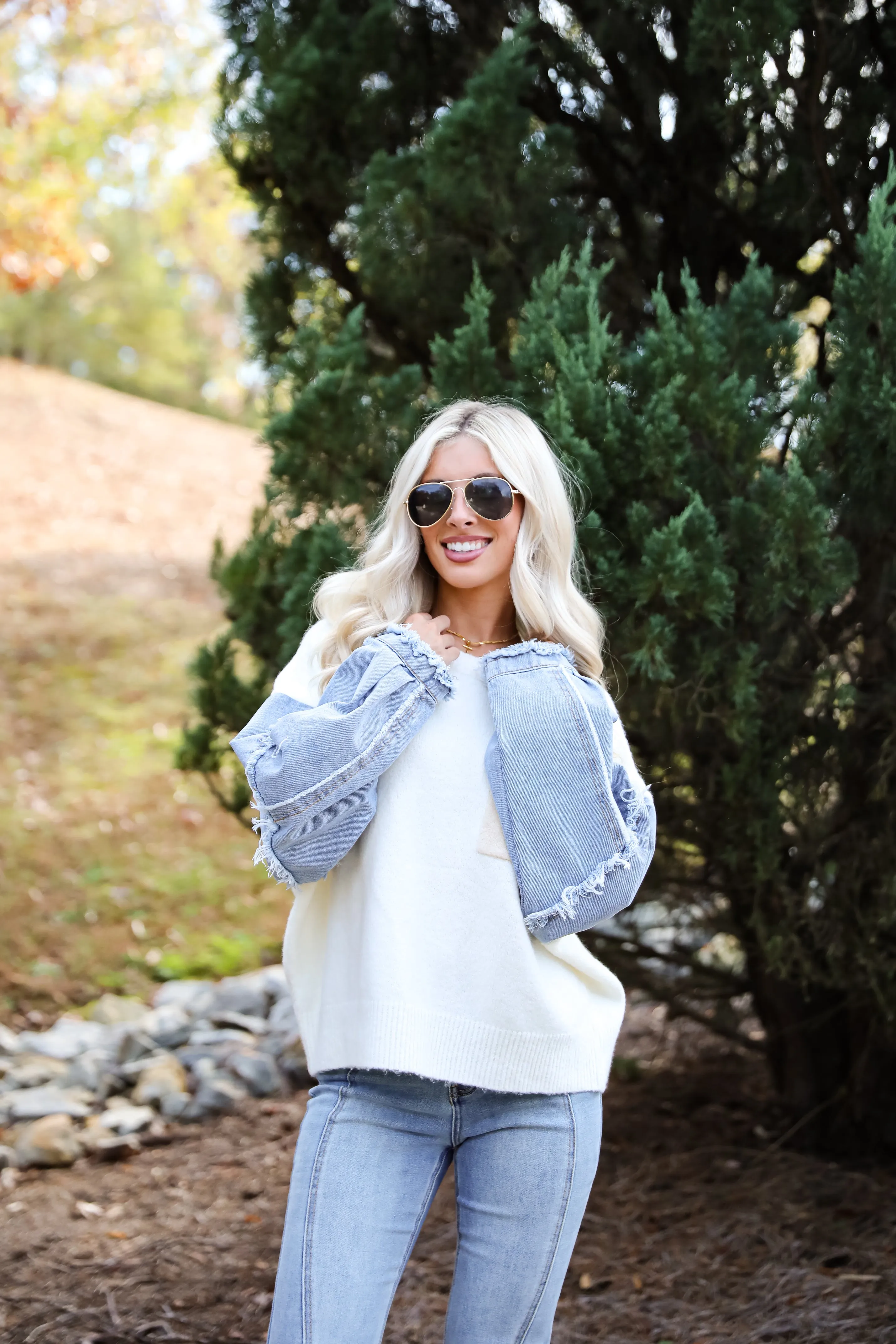 FINAL SALE - Exceptional Status Contrast Color Block Sweater
