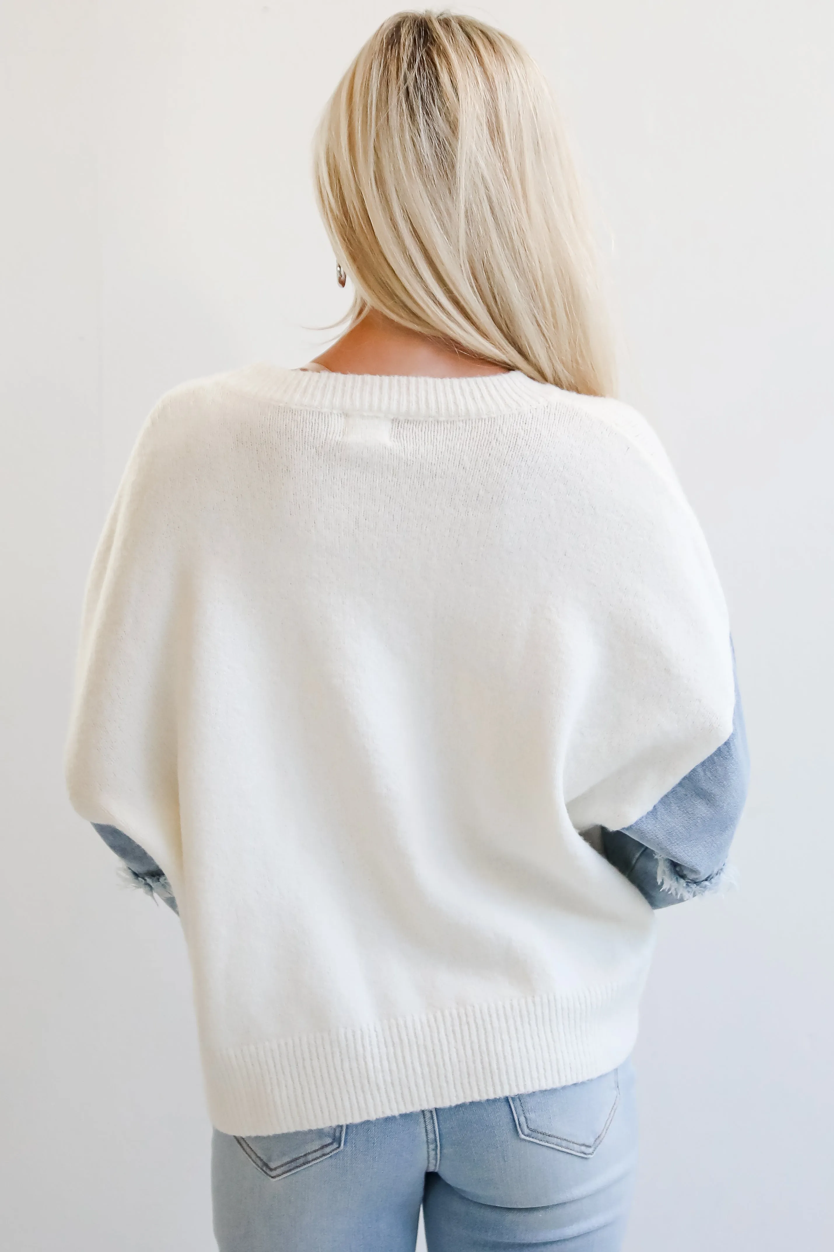 FINAL SALE - Exceptional Status Contrast Color Block Sweater