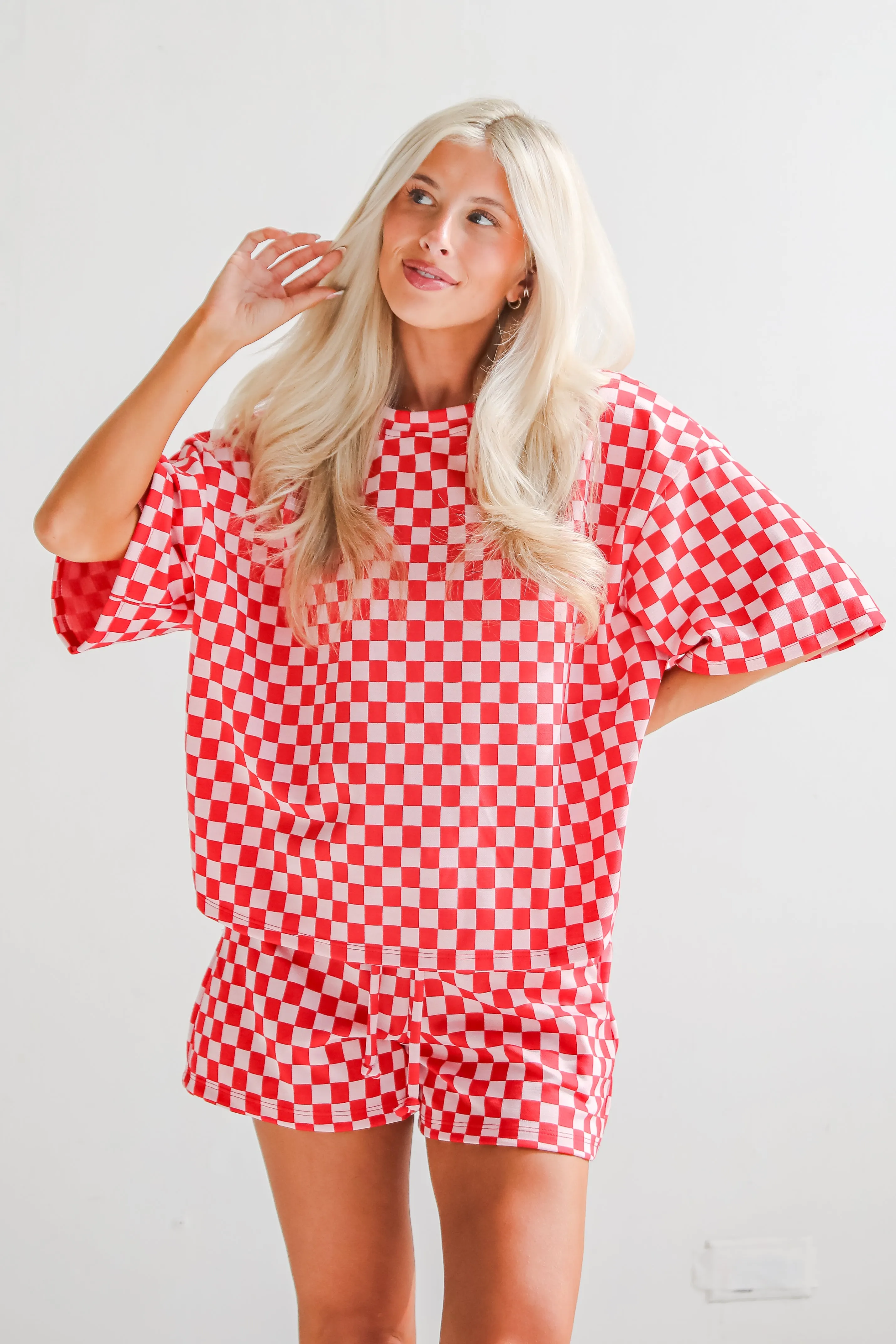 FINAL SALE - Give It All You've Got Checkered Top