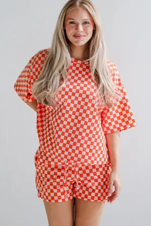 FINAL SALE - Give It All You've Got Checkered Top