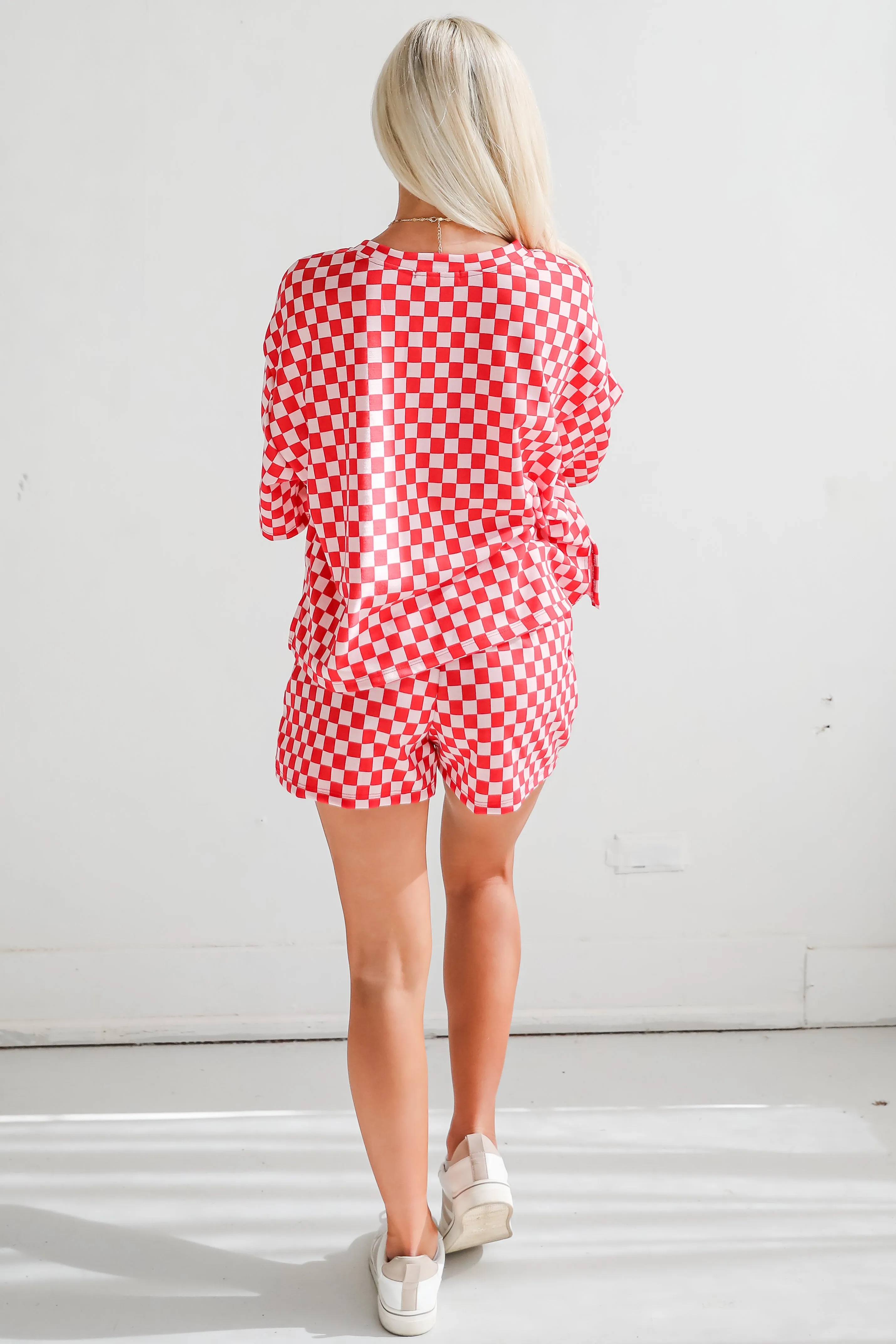 FINAL SALE - Give It All You've Got Checkered Top