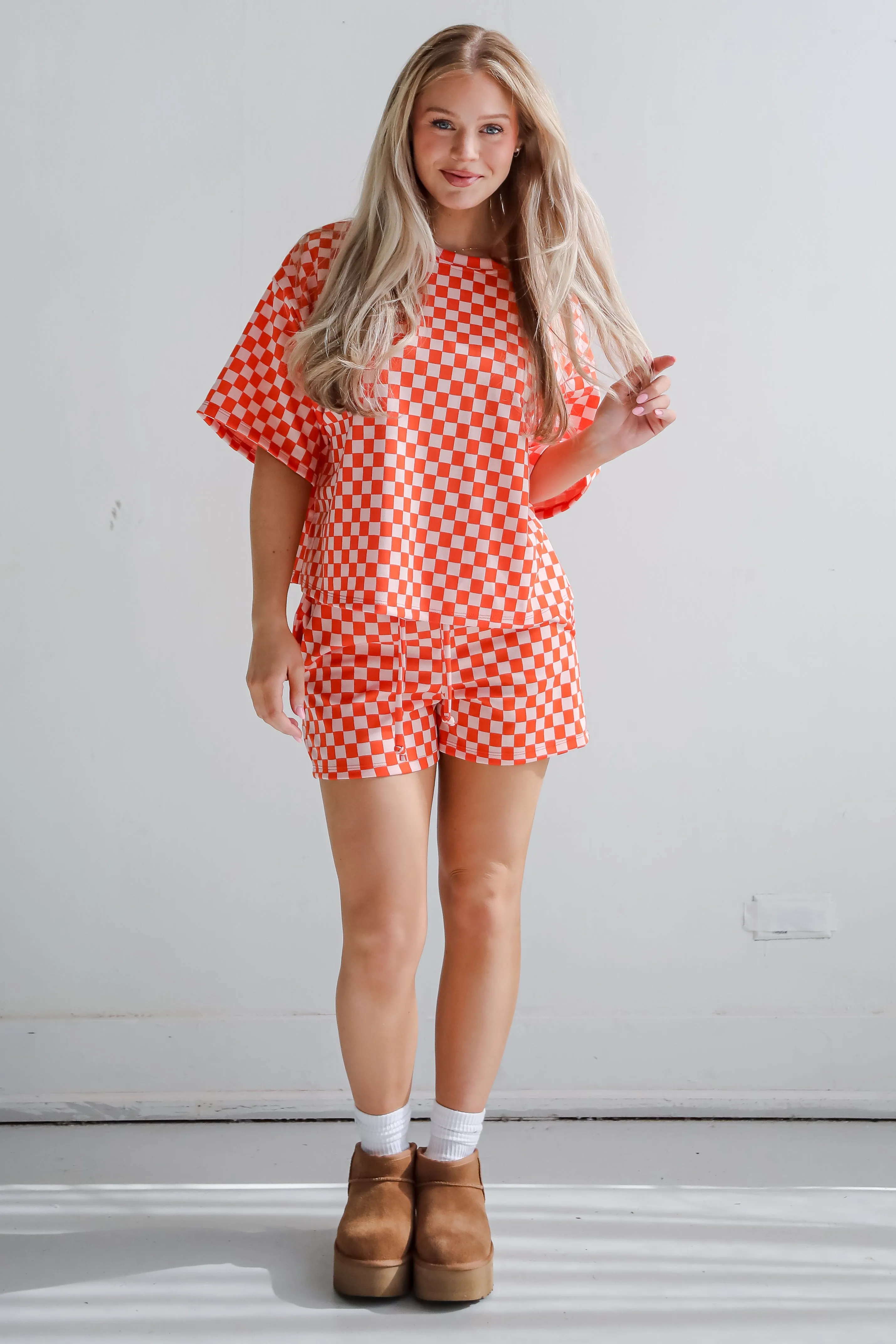FINAL SALE - Give It All You've Got Checkered Top