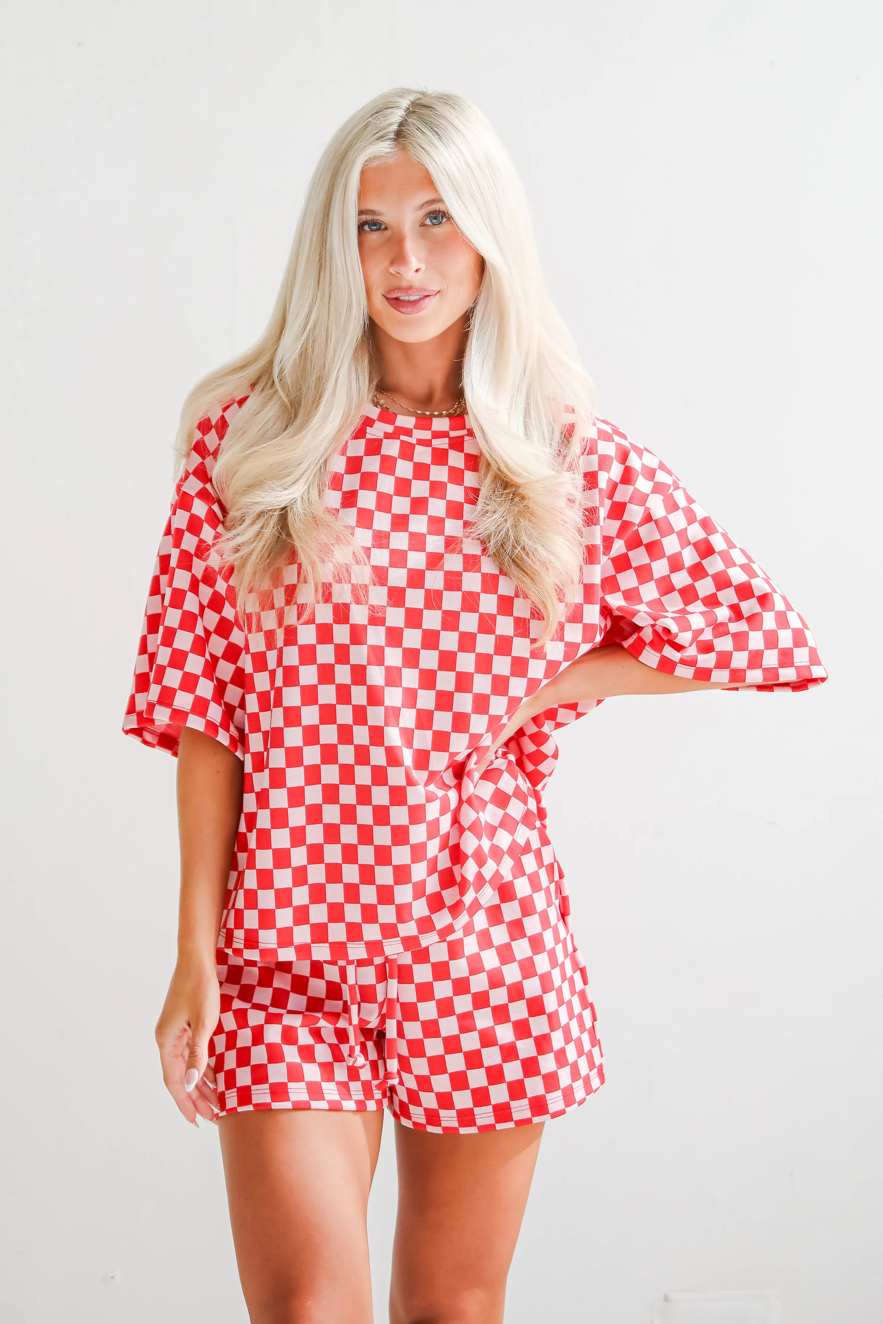 FINAL SALE - Give It All You've Got Checkered Top
