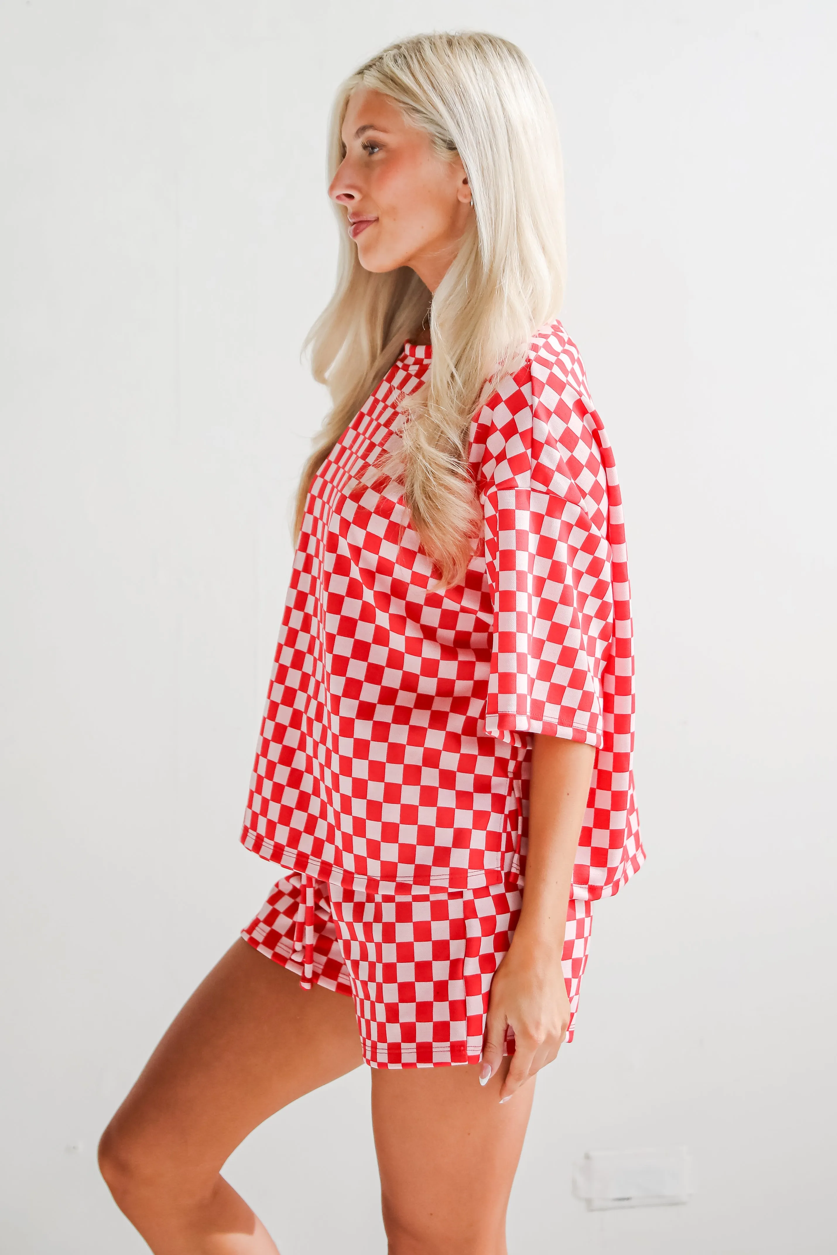 FINAL SALE - Give It All You've Got Checkered Top