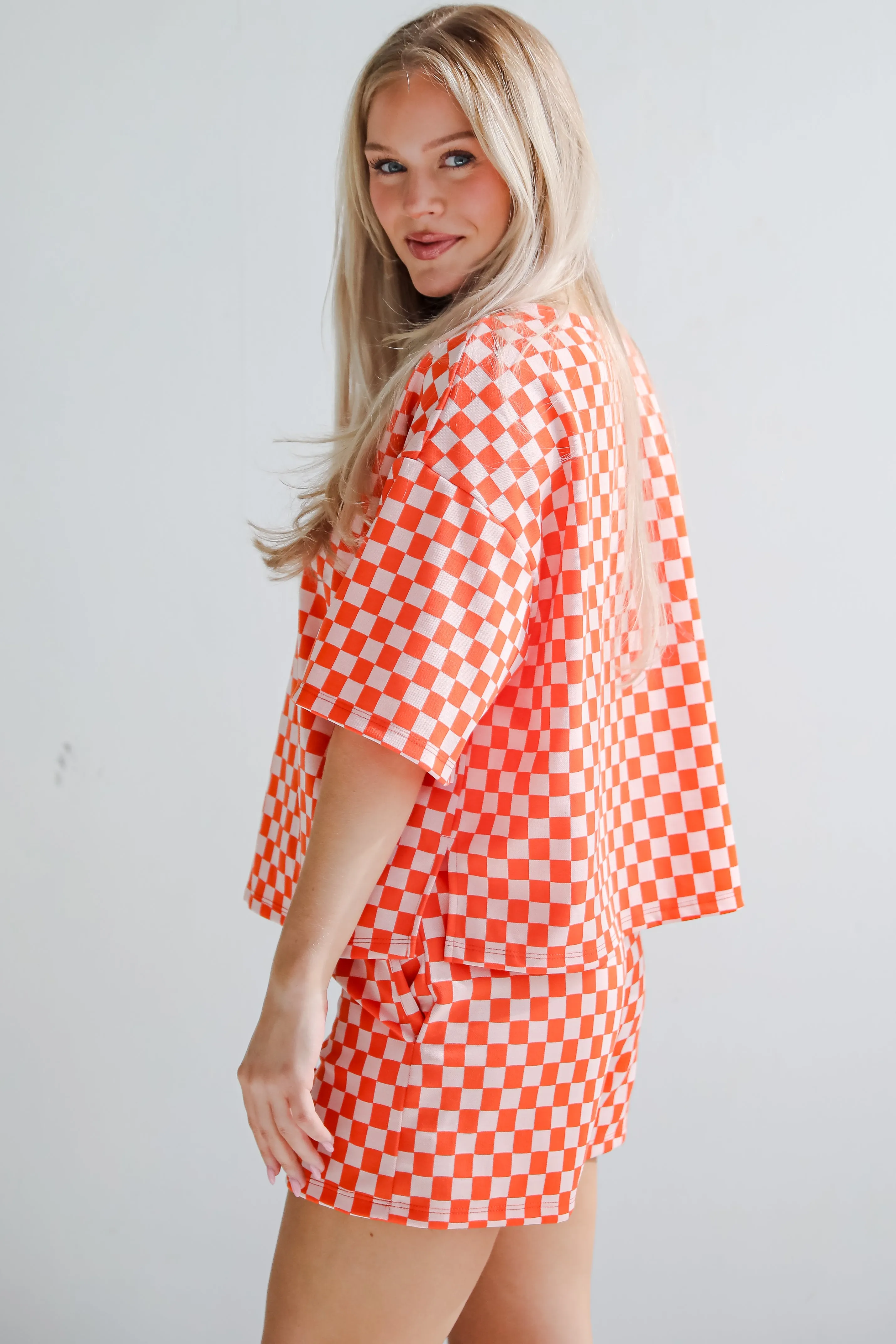 FINAL SALE - Give It All You've Got Checkered Top
