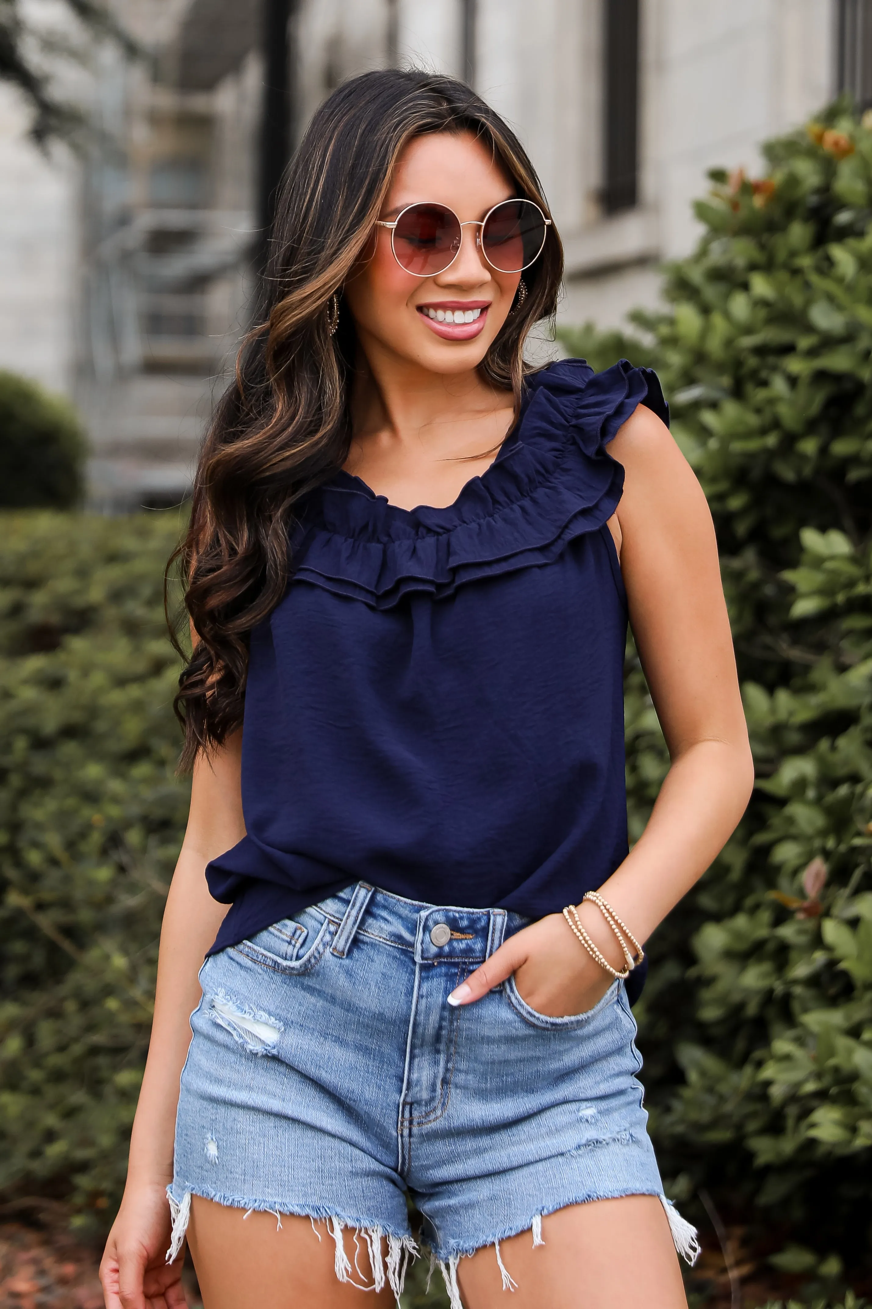 FINAL SALE - Iconic Bliss Ruffle Tank