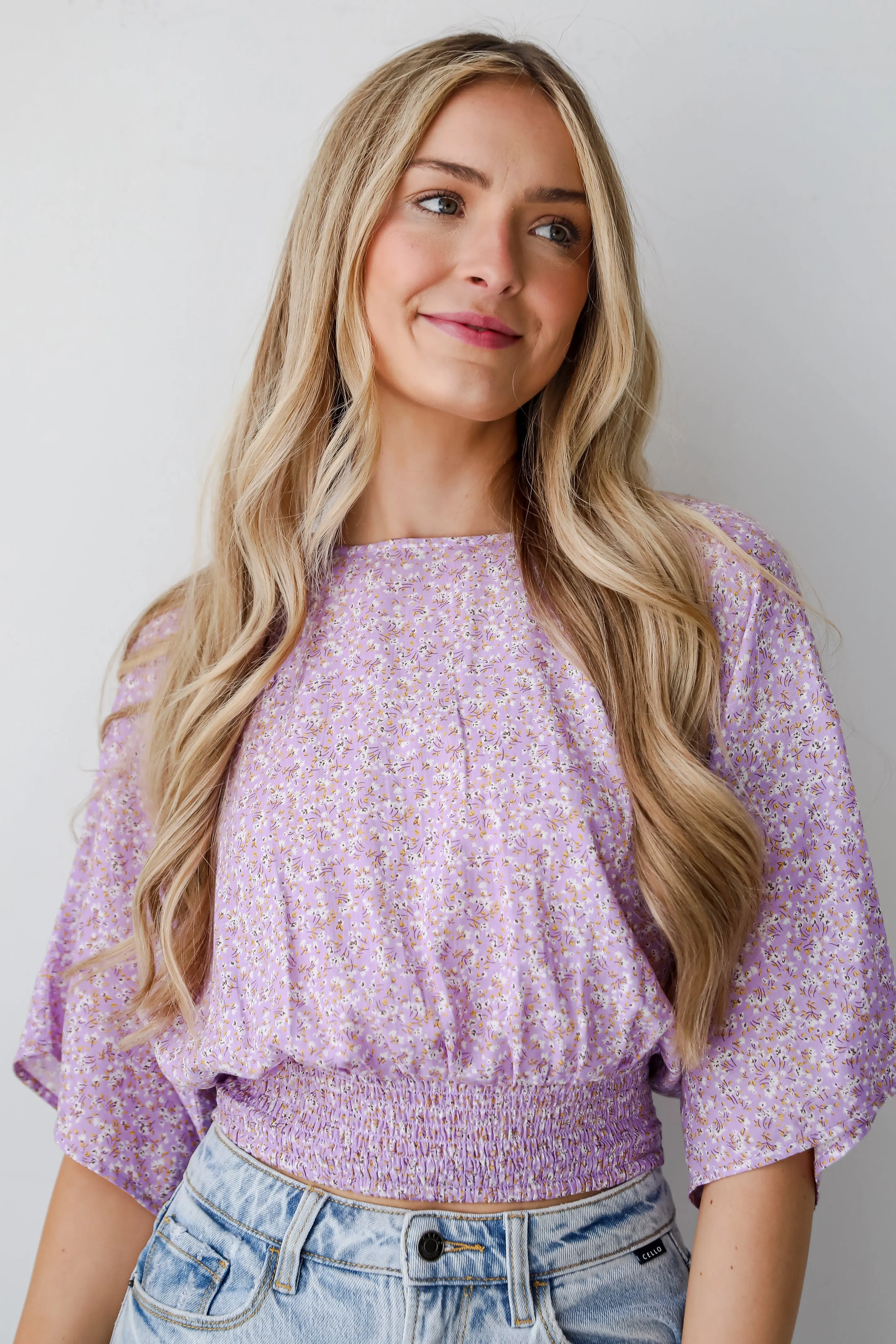 FINAL SALE - Ideal Perfection Lavender Floral Blouse