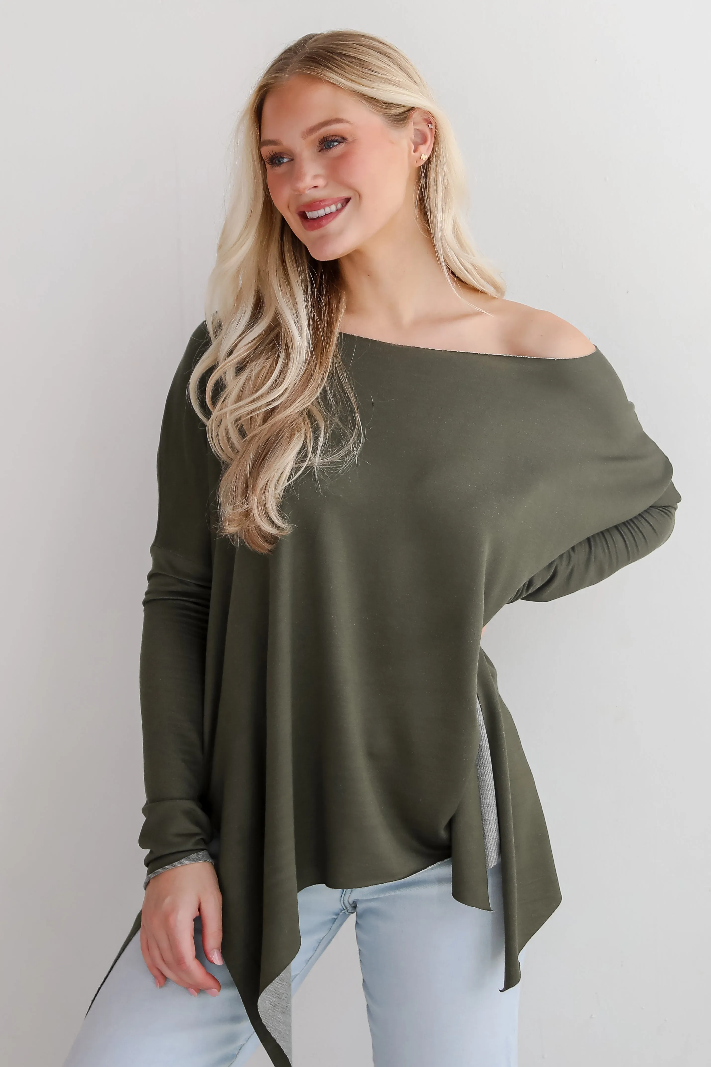 FINAL SALE - Juliette Oversized Top - DU DEAL