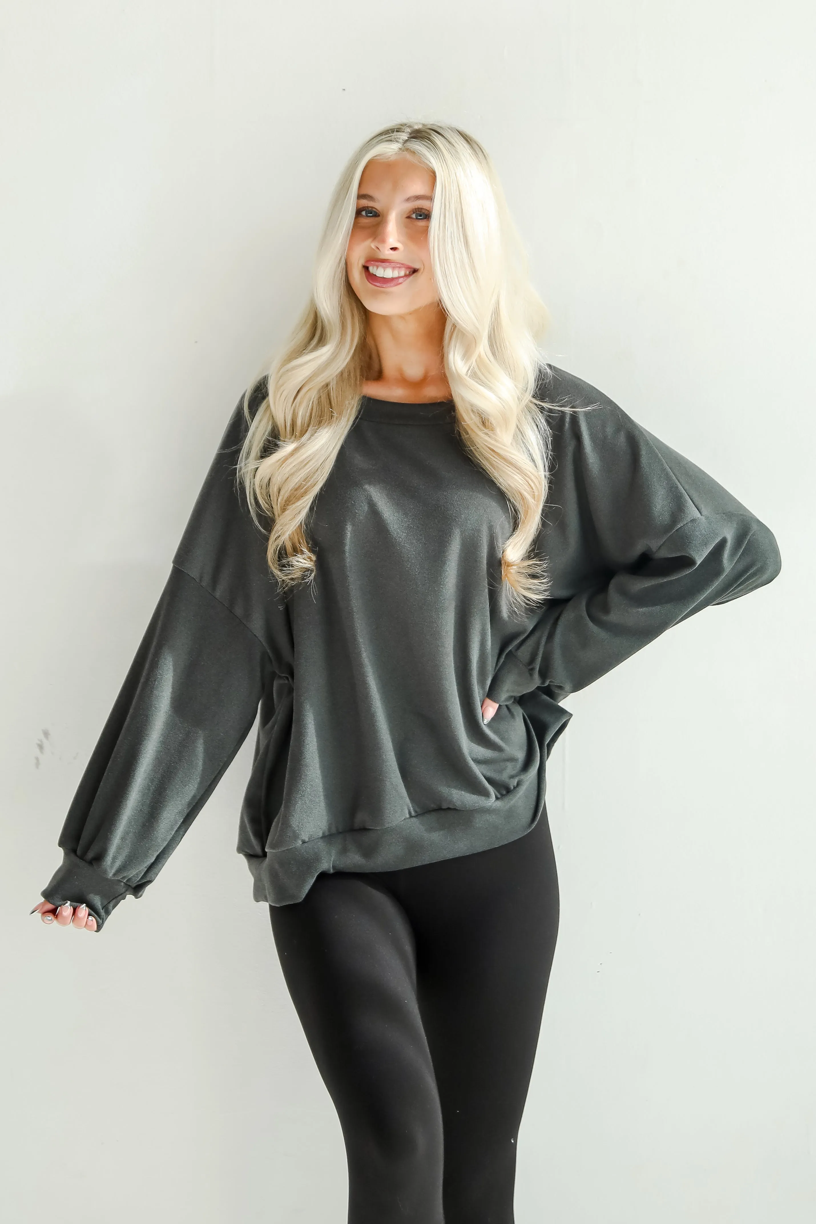 FINAL SALE - Leisure Essential Oversized Pullover