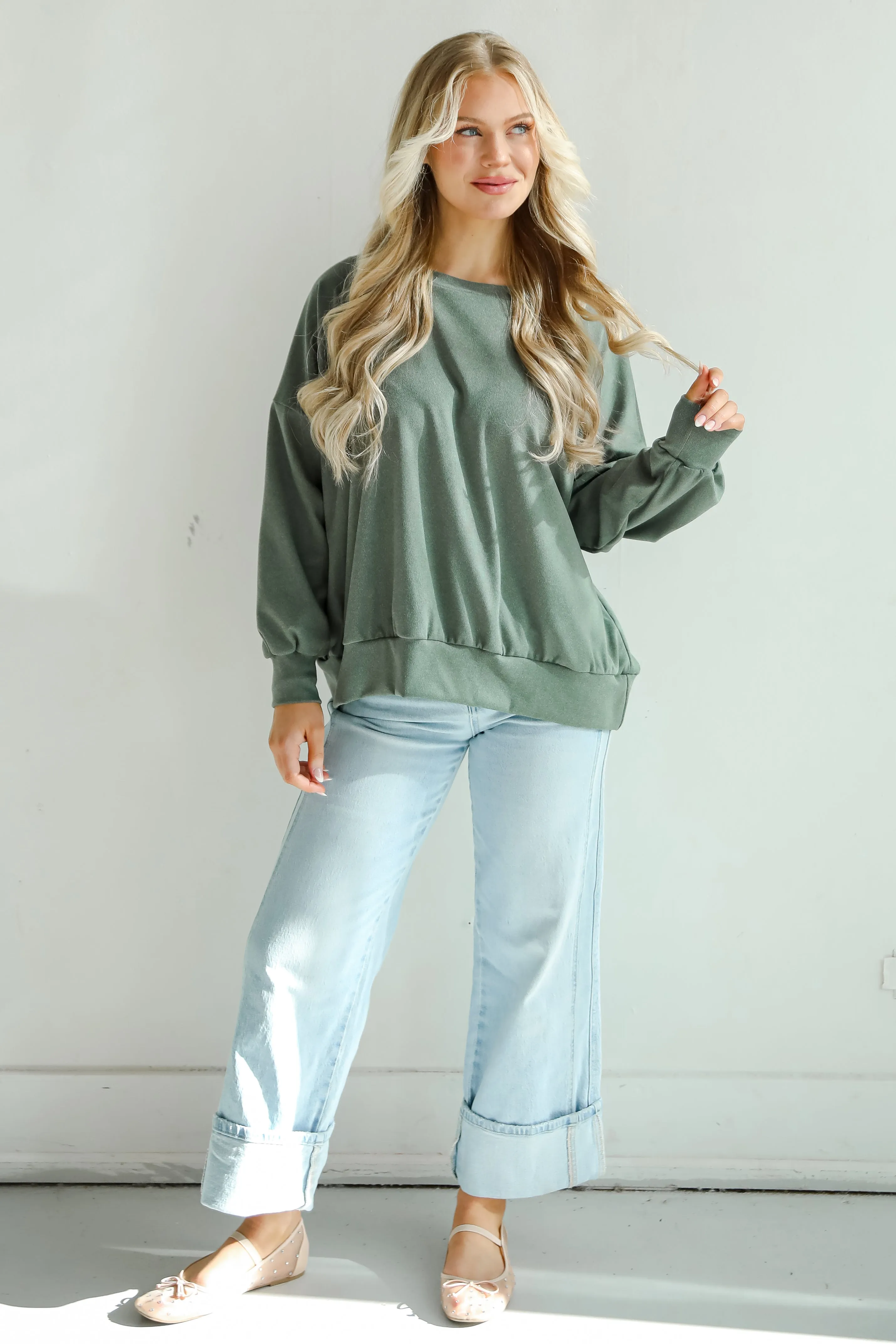 FINAL SALE - Leisure Essential Oversized Pullover