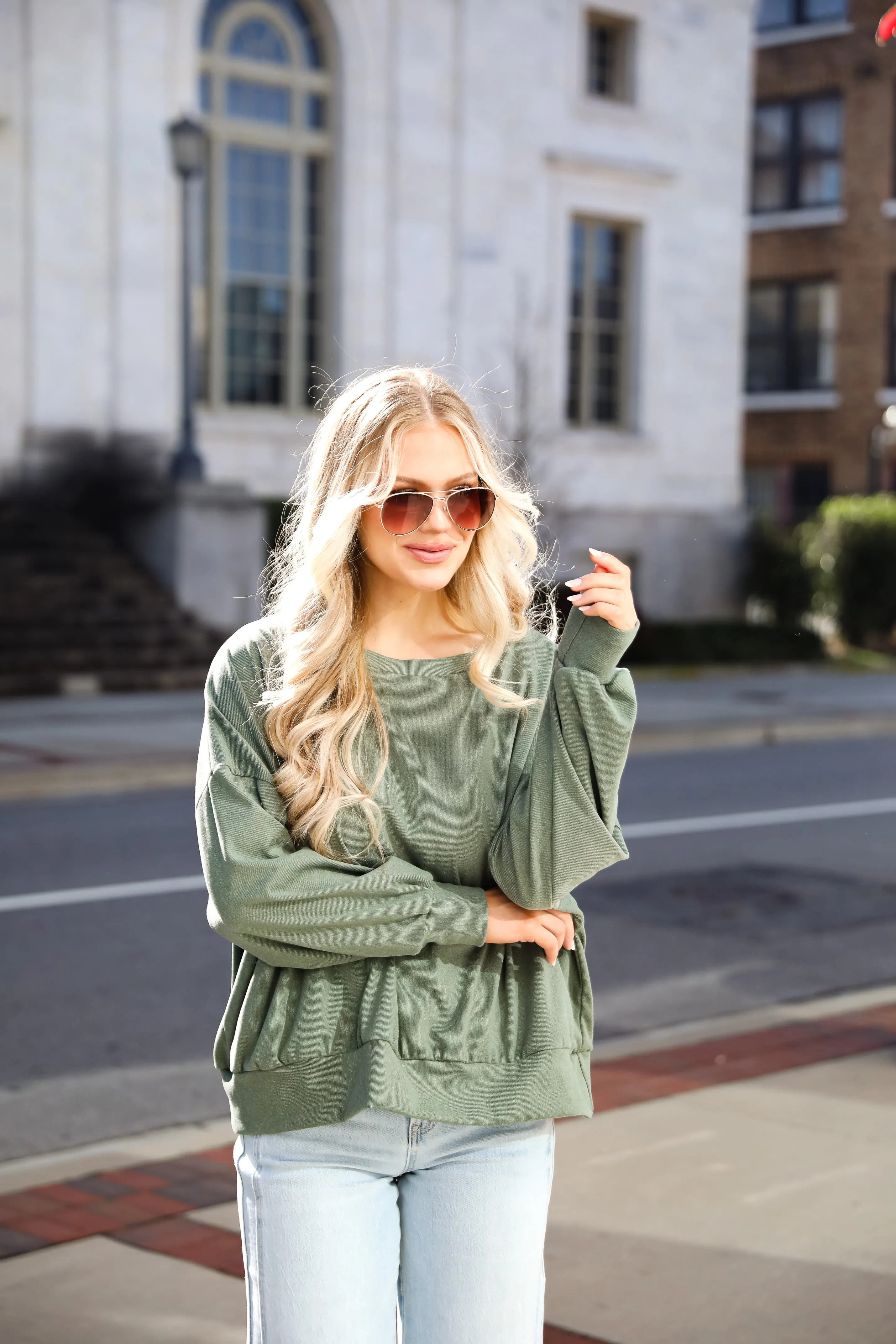 FINAL SALE - Leisure Essential Oversized Pullover