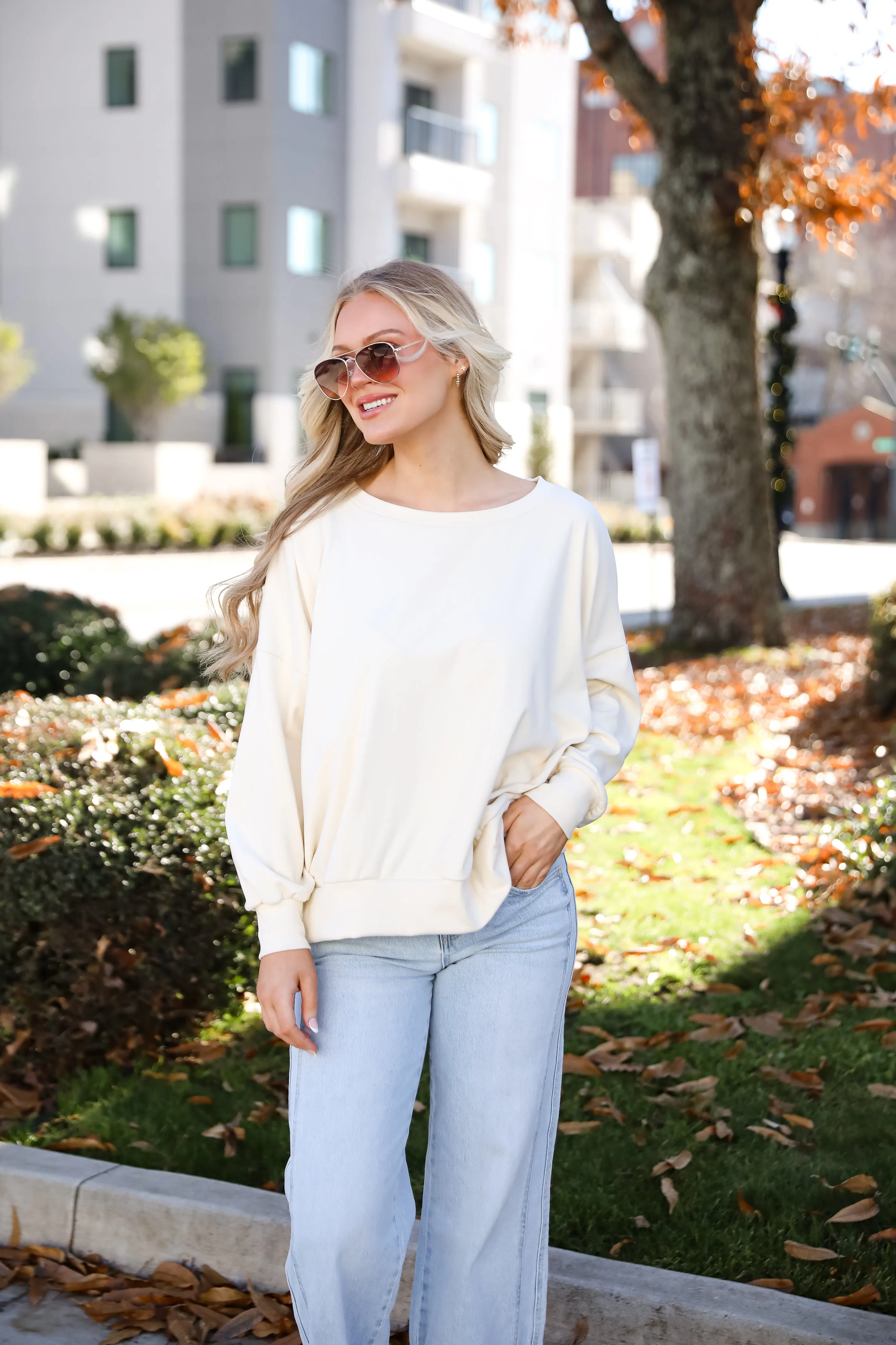 FINAL SALE - Leisure Essential Oversized Pullover