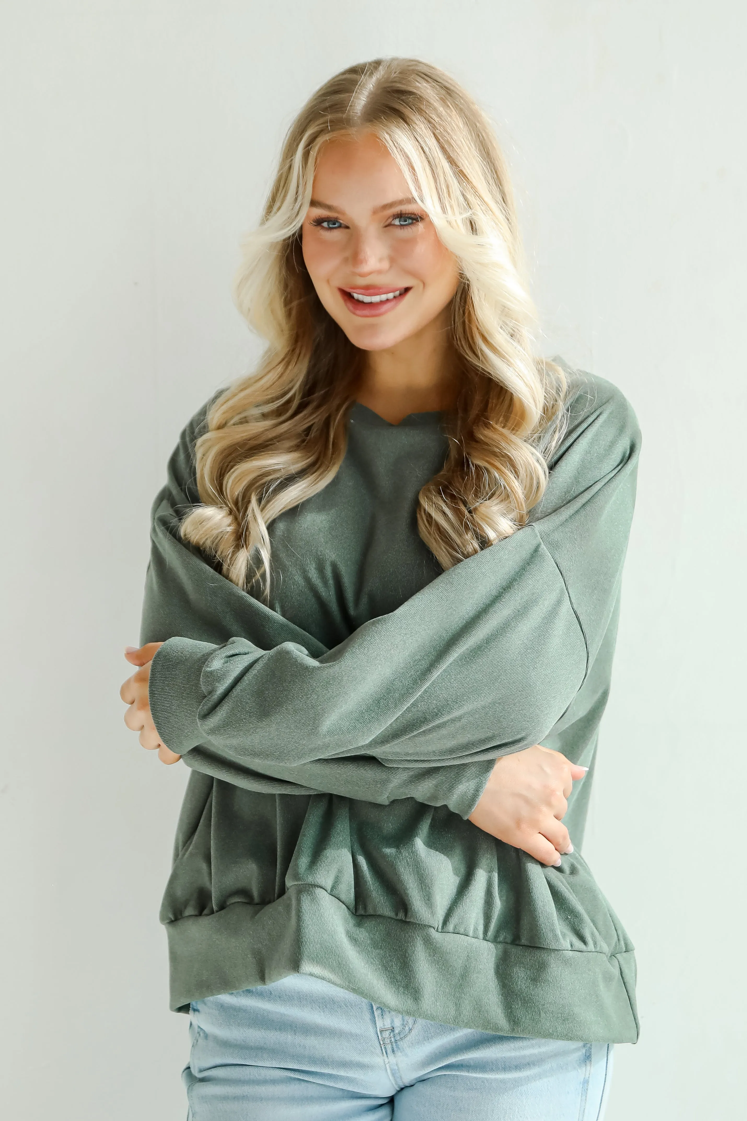 FINAL SALE - Leisure Essential Oversized Pullover