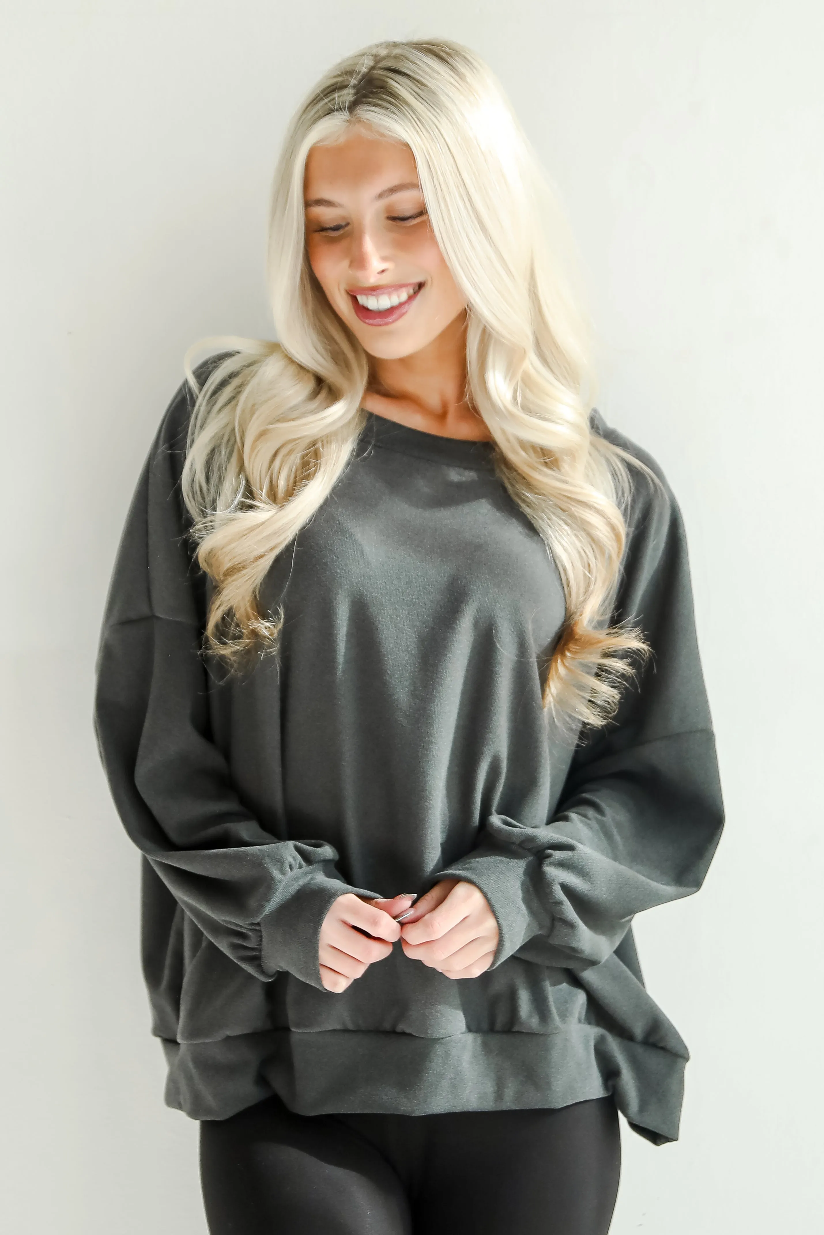 FINAL SALE - Leisure Essential Oversized Pullover