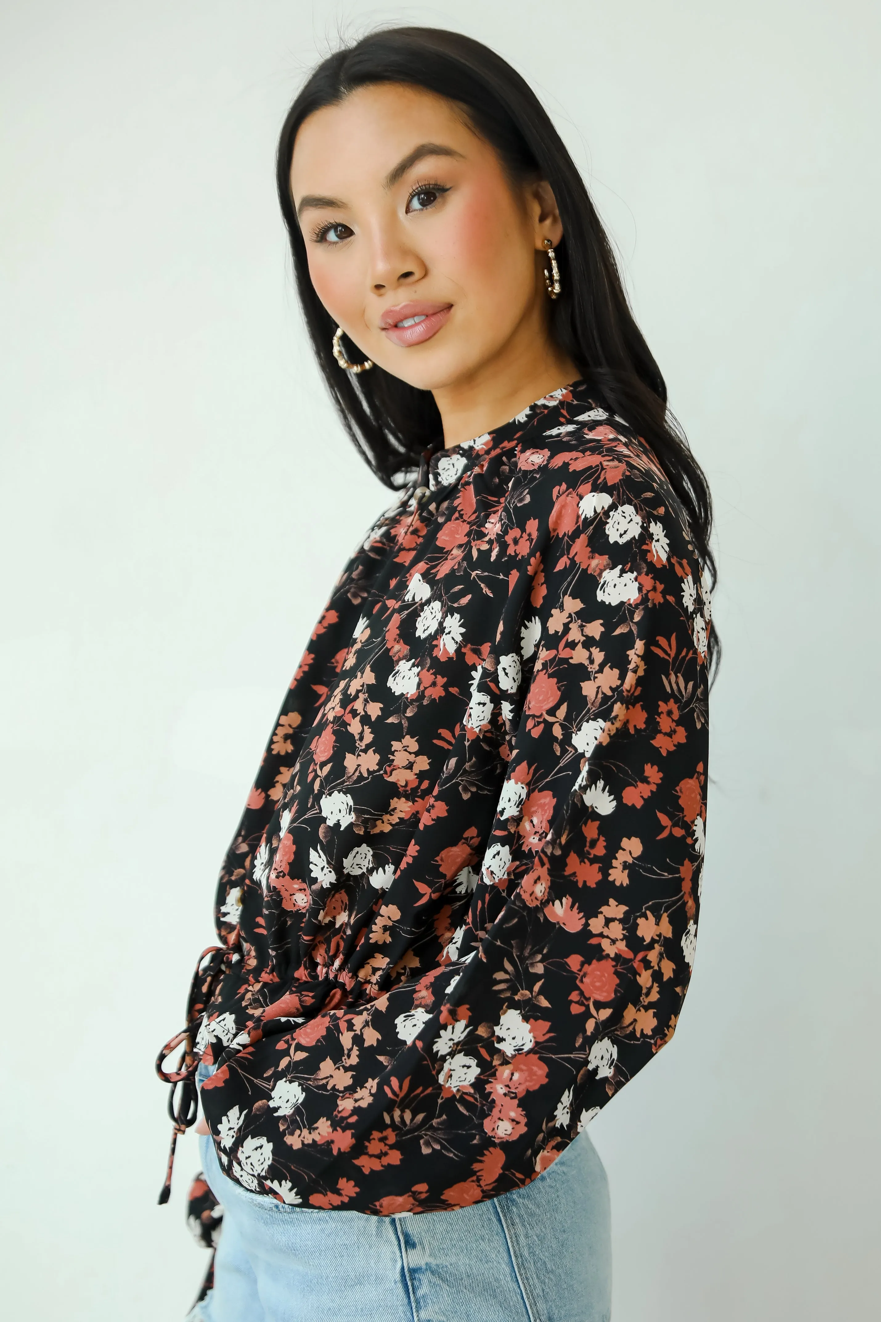 FINAL SALE - Luxe Possibilities Black Floral Blouse