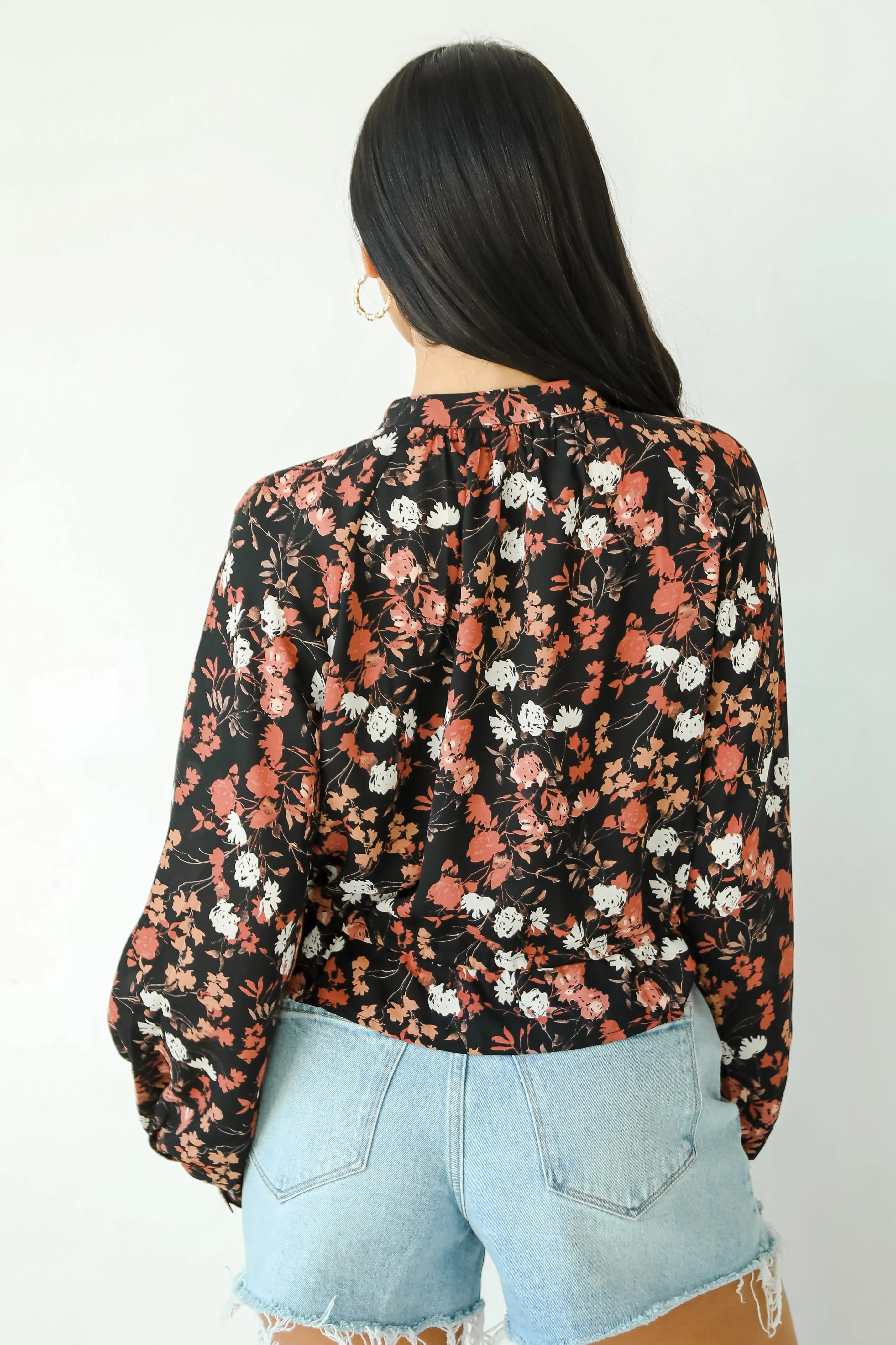 FINAL SALE - Luxe Possibilities Black Floral Blouse