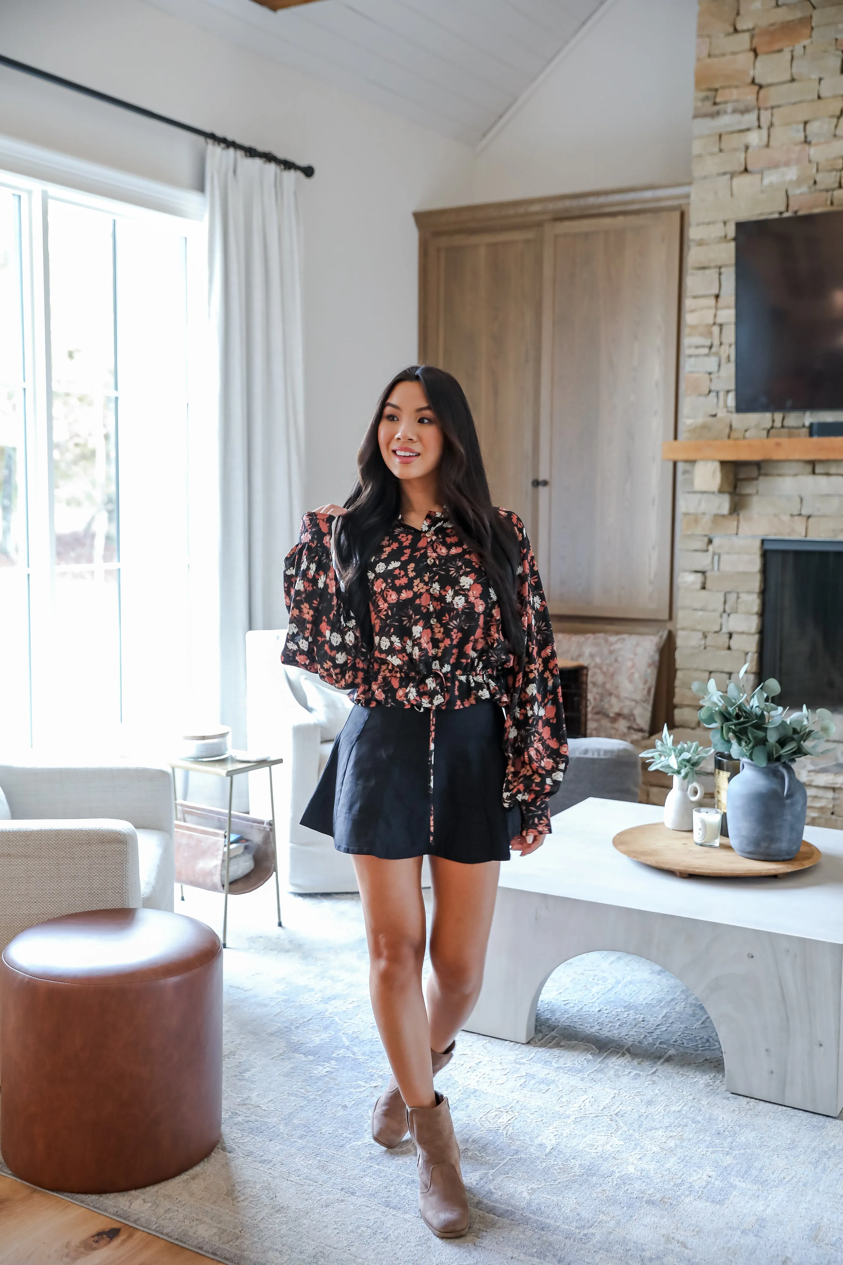 FINAL SALE - Luxe Possibilities Black Floral Blouse