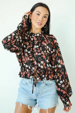 FINAL SALE - Luxe Possibilities Black Floral Blouse