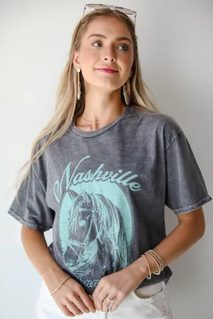 FINAL SALE - Nashville Tennessee Grey Graphic Tee