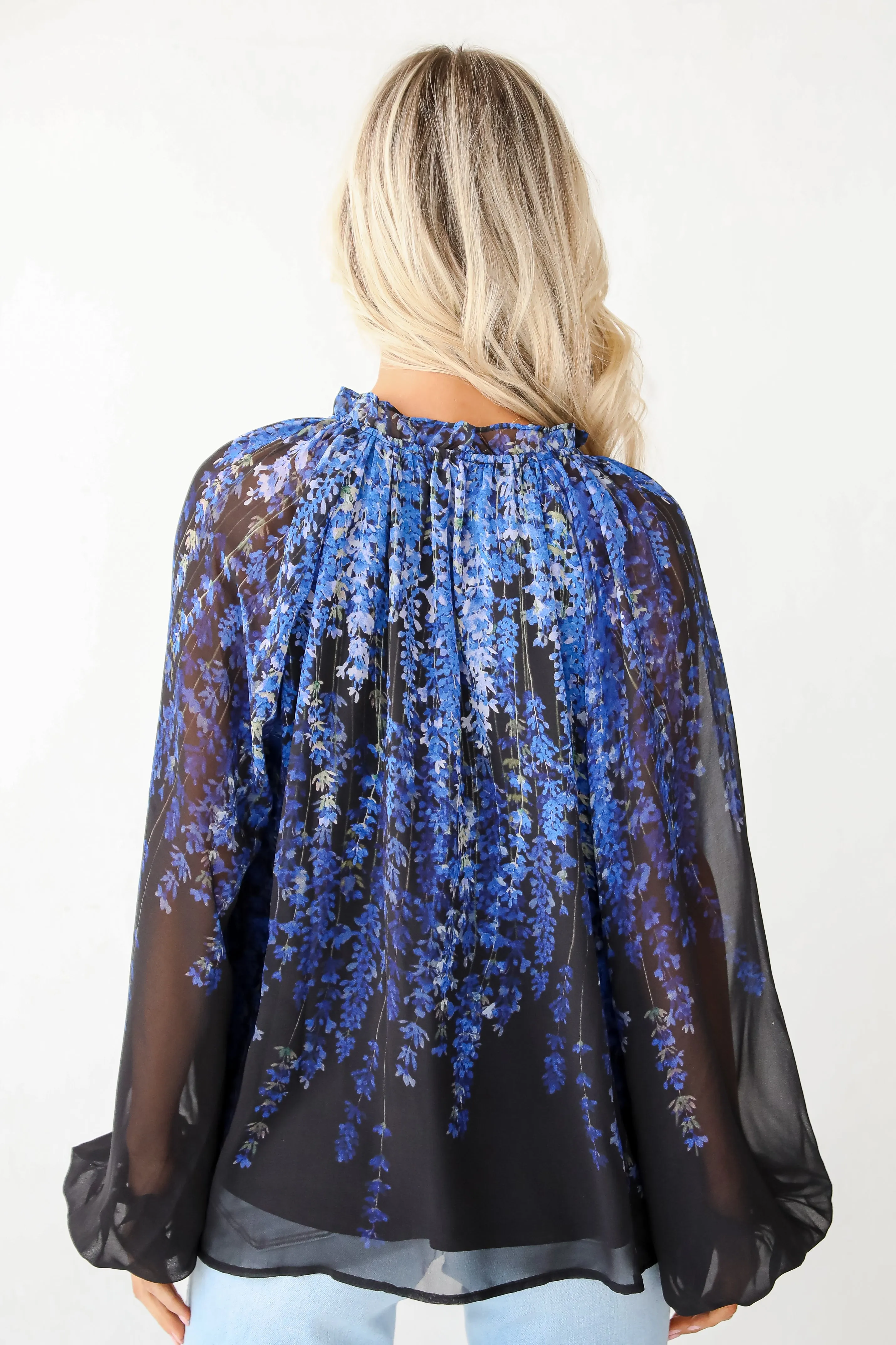 FINAL SALE - Posh Vision Black Floral Blouse