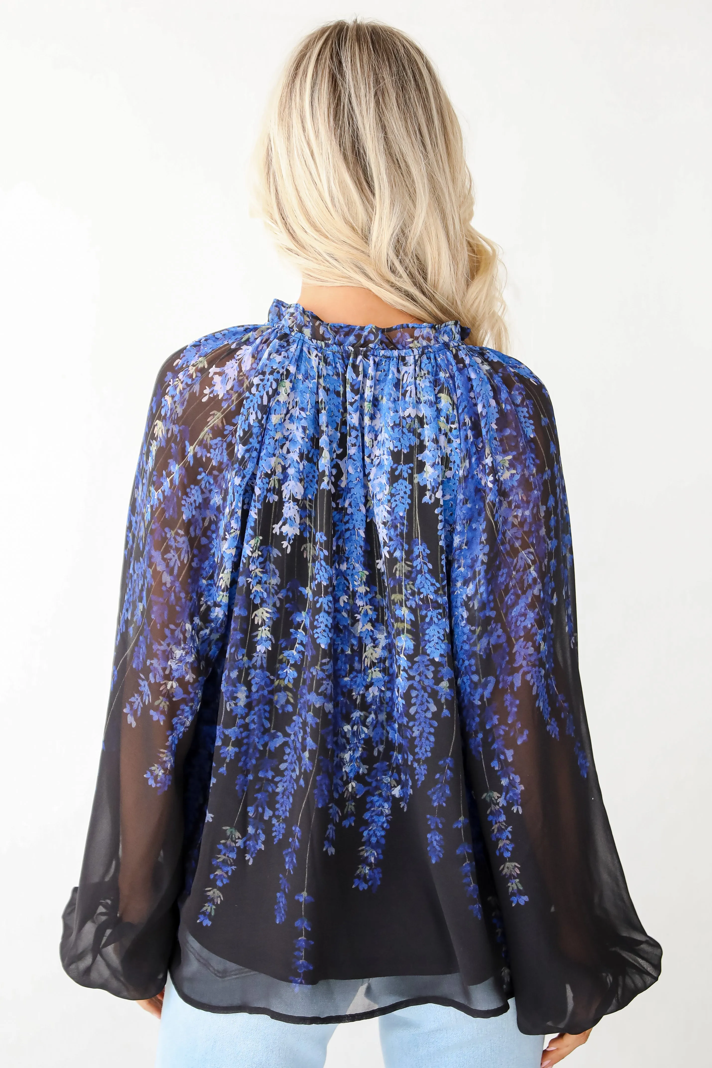 FINAL SALE - Posh Vision Black Floral Blouse