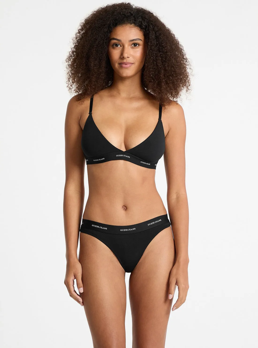 Guess Jeans Black Triangle Bralette