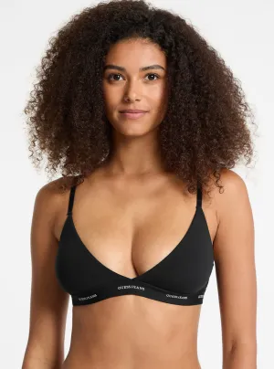 Guess Jeans Black Triangle Bralette