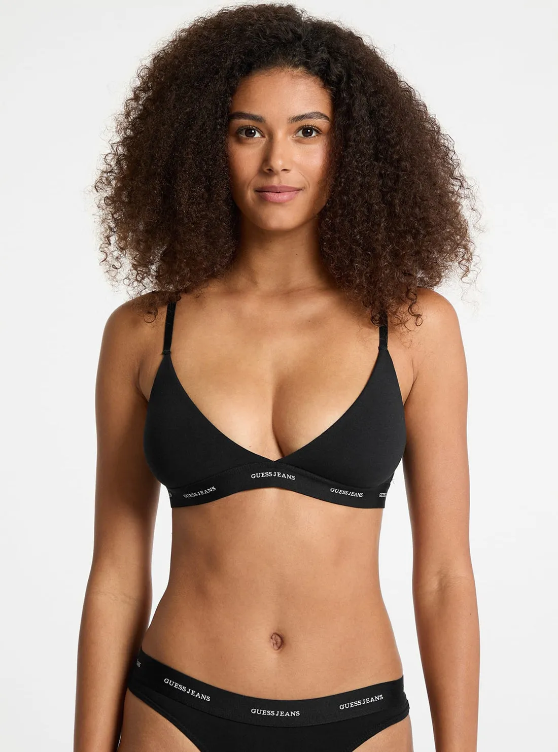 Guess Jeans Black Triangle Bralette