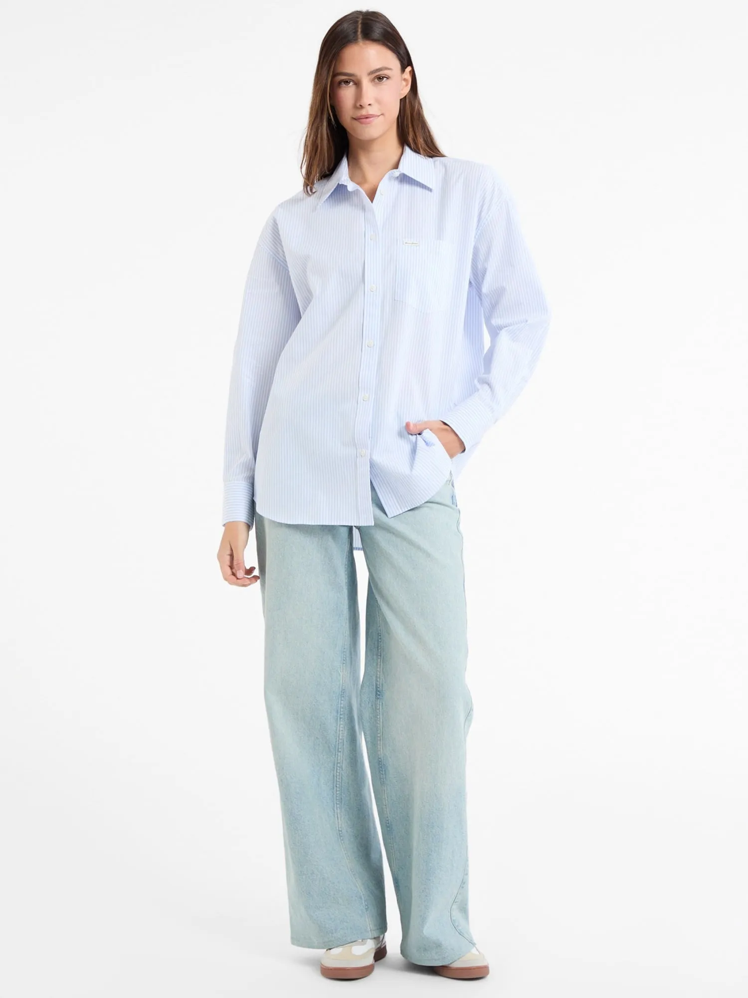 Guess Jeans Blue Oversized Shirt