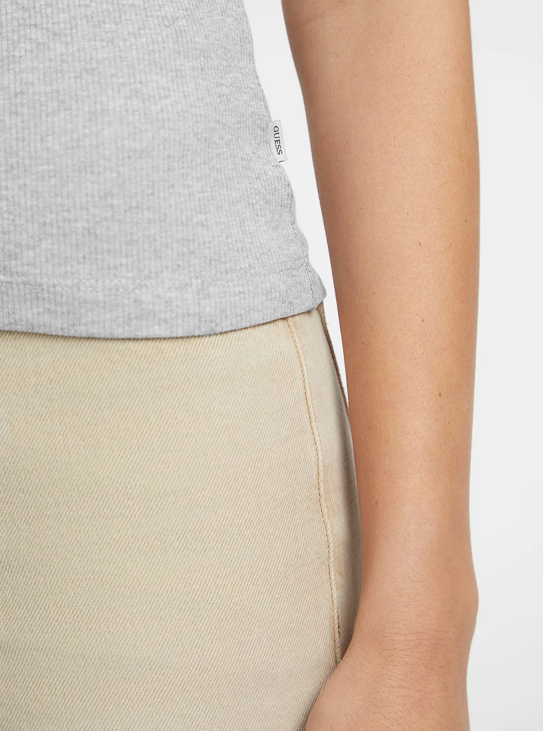 Guess Jeans Grey Slim Tank Top