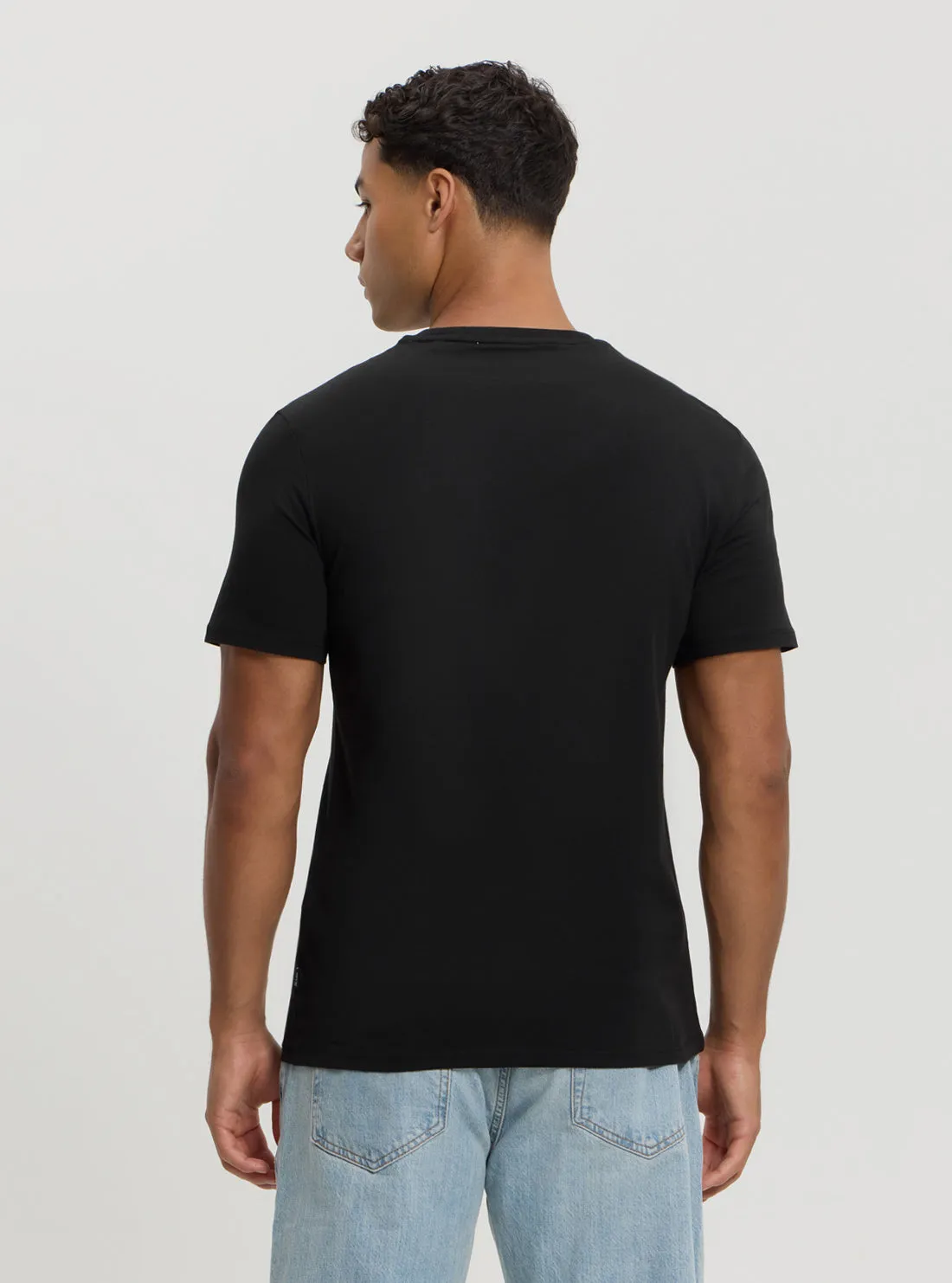 Guess Jeans White Slim Printed T-Shirt