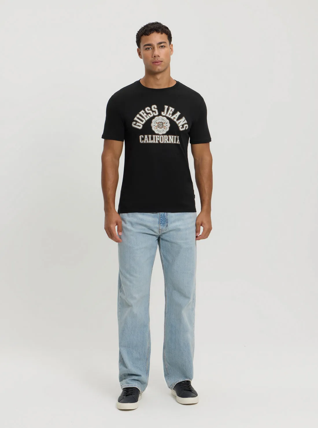 Guess Jeans White Slim Printed T-Shirt