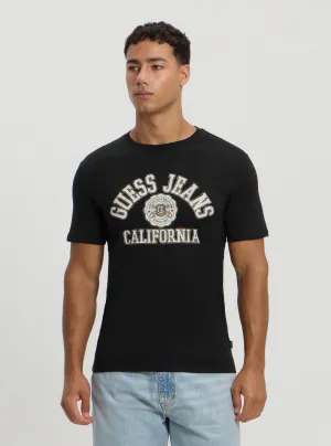 Guess Jeans White Slim Printed T-Shirt