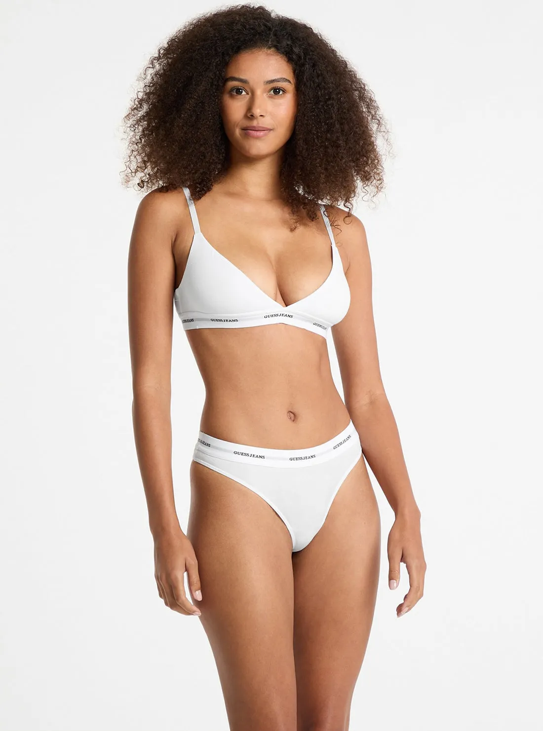 Guess Jeans White Triangle Bralette