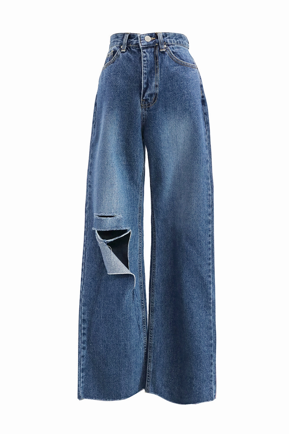 Haily Slash Ripped Jeans