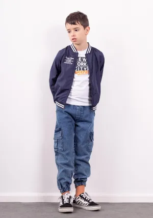 Hashtag Boy Castle Pines Three Piece Set, Blue
