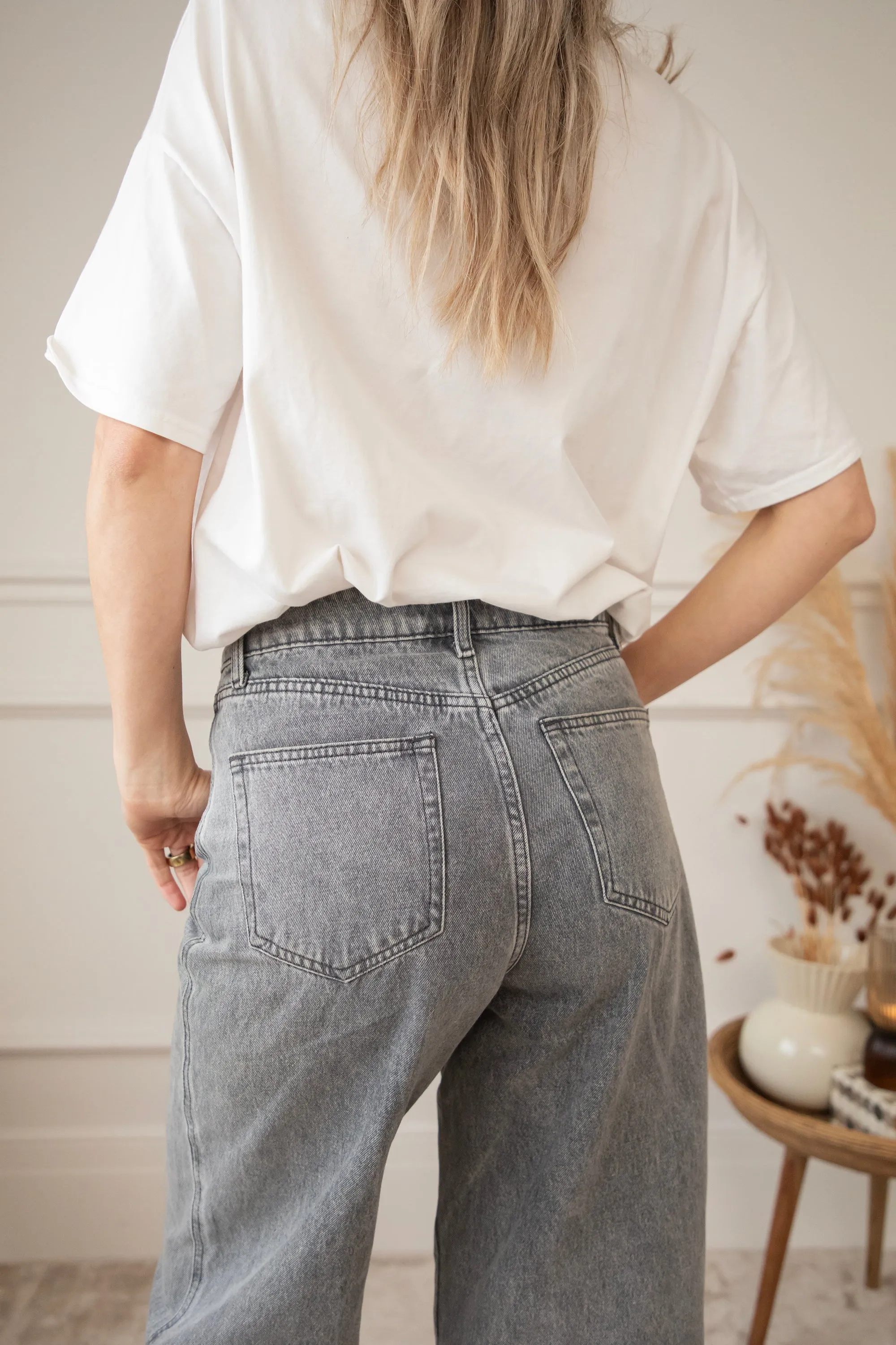 Love Wide Open Dark Grey - Jeans