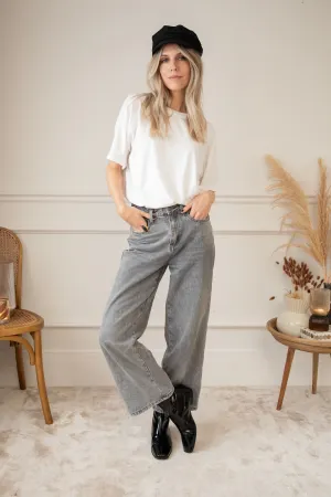 Love Wide Open Dark Grey - Jeans