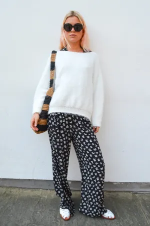 Marta White Knit Jumper