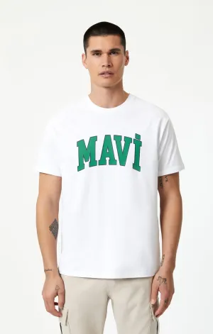 MAVI LOGO T-SHIRT IN WHITE