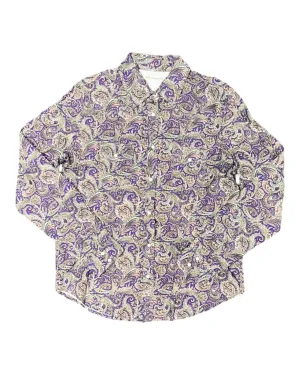 MontanaCo Ladies All Over Traditional Paisley Pattern Western Blouse L-1110