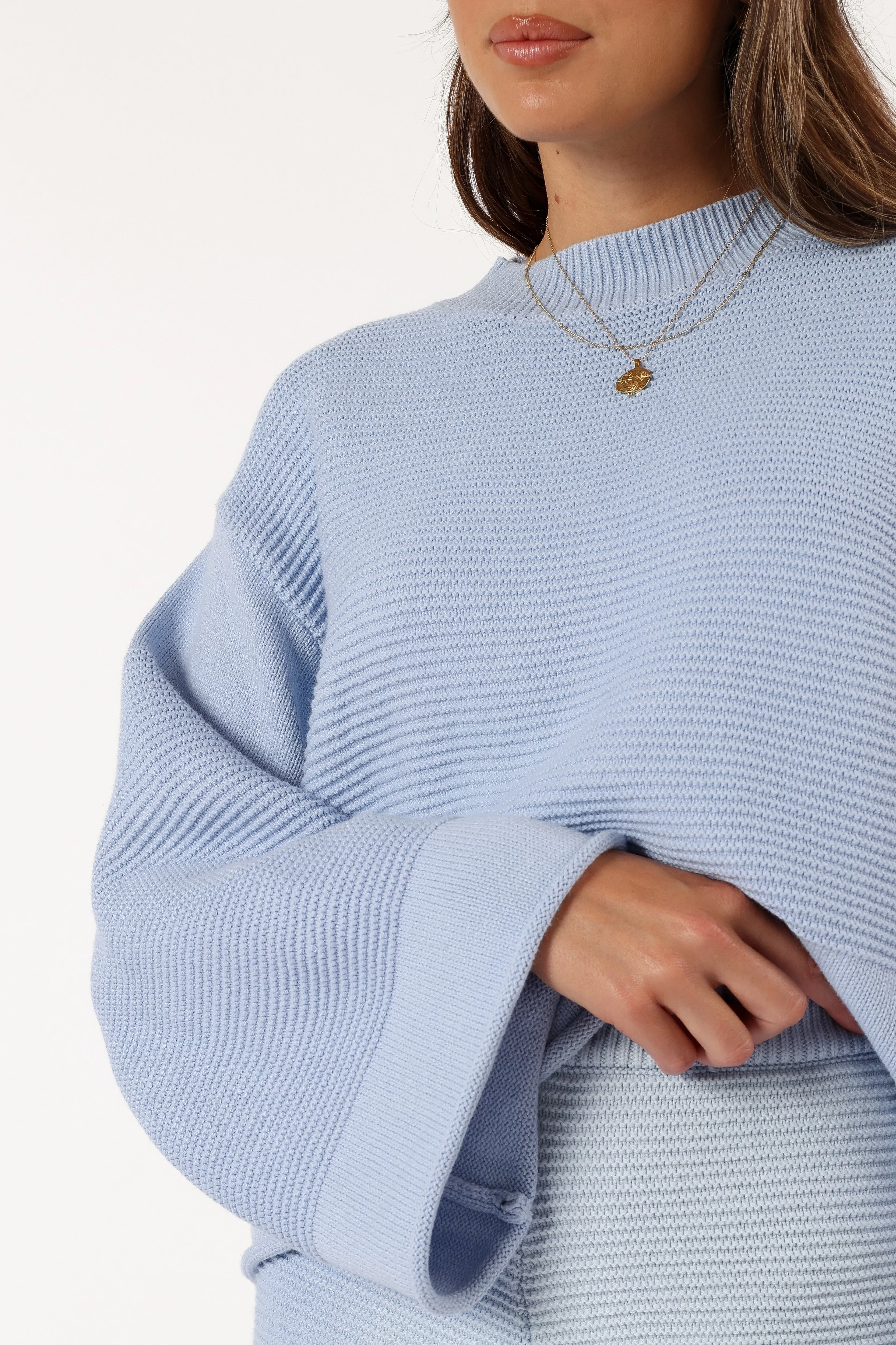Myna Knit Sweater - Blue