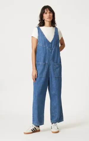 MYRA ROMPER IN MID BLUE WELL BLUE