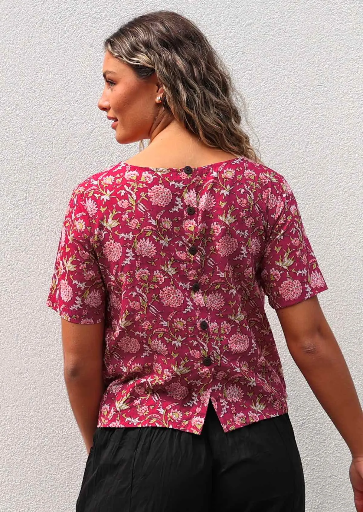 Neesha Top Cranberry