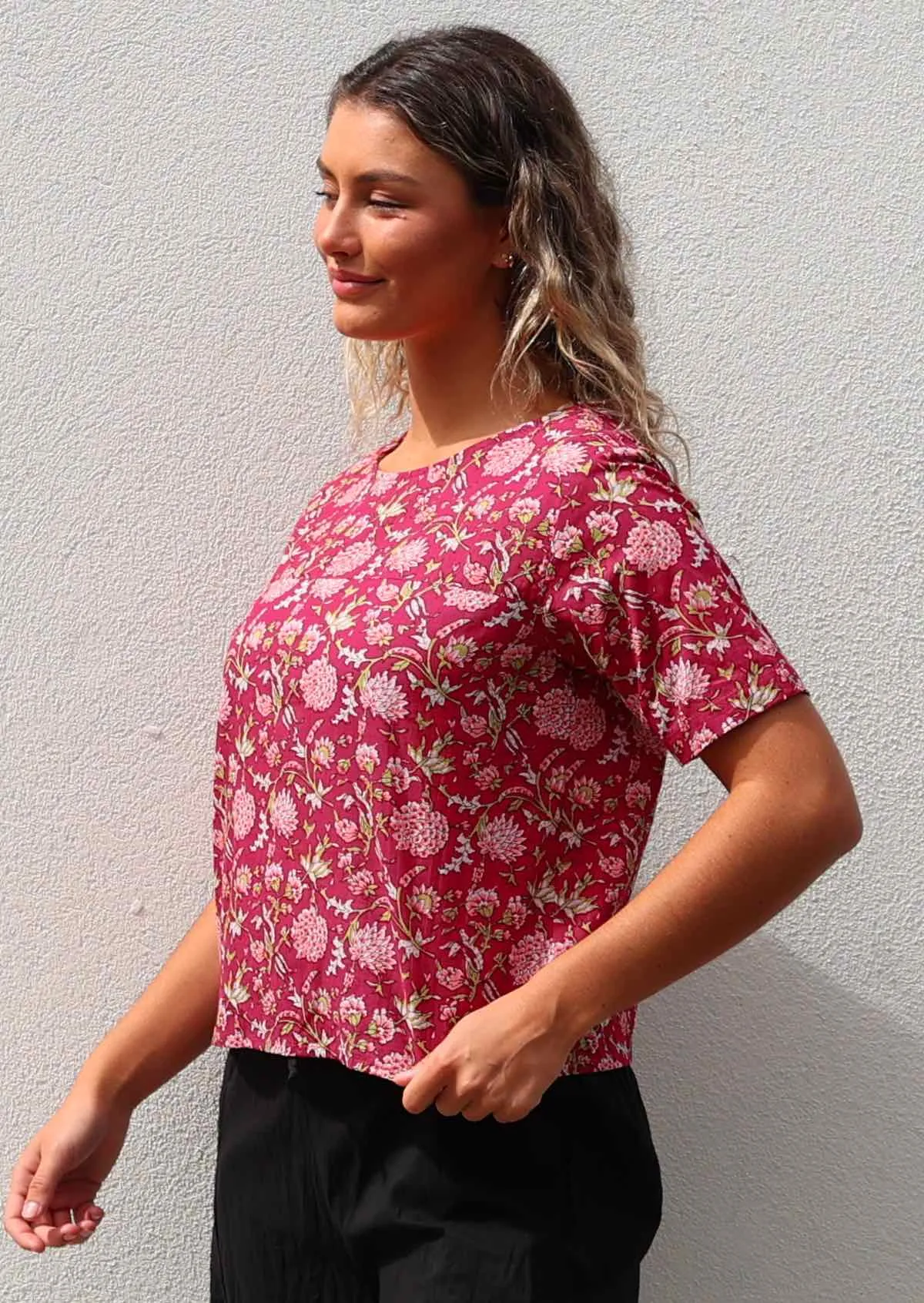 Neesha Top Cranberry