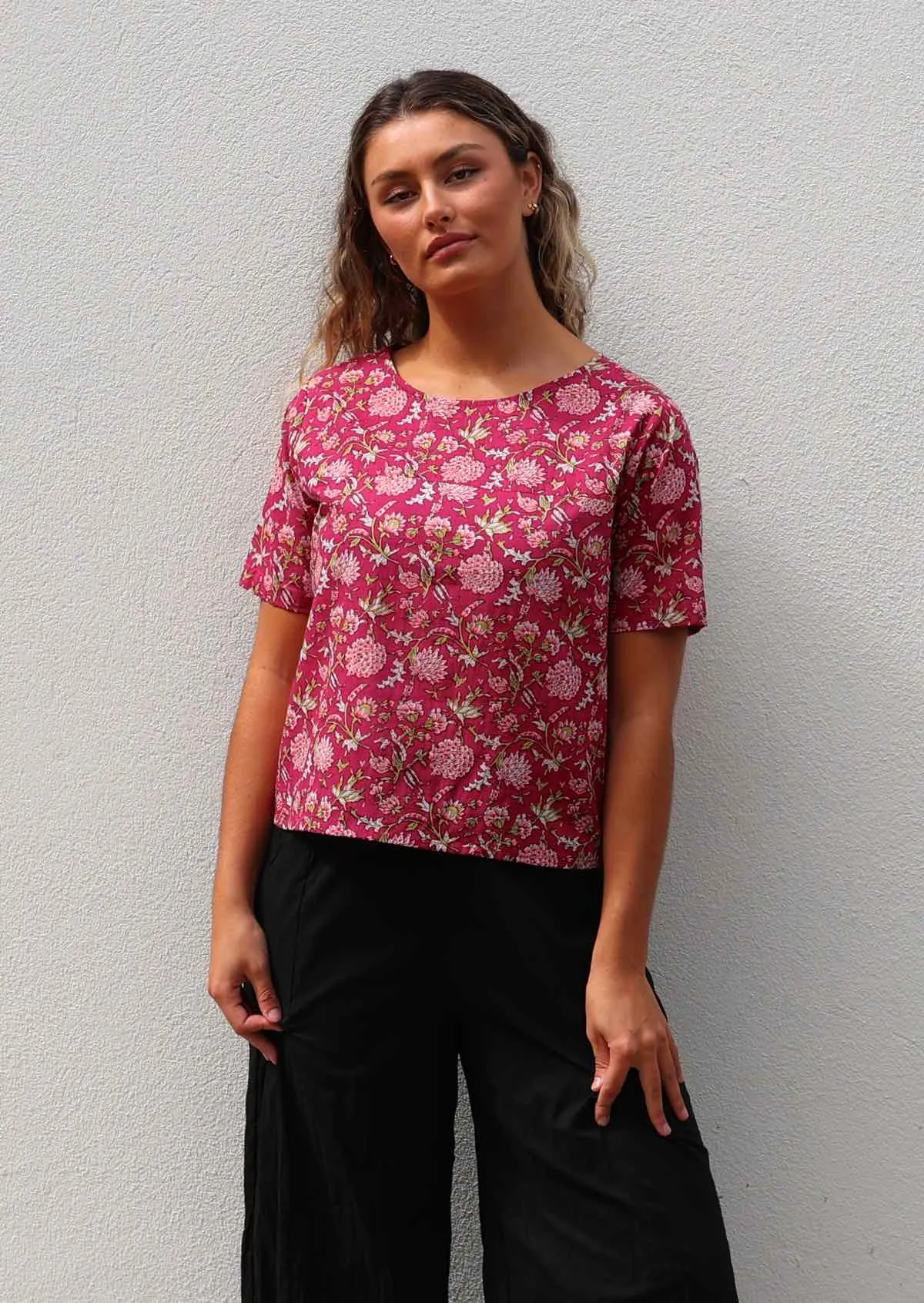 Neesha Top Cranberry
