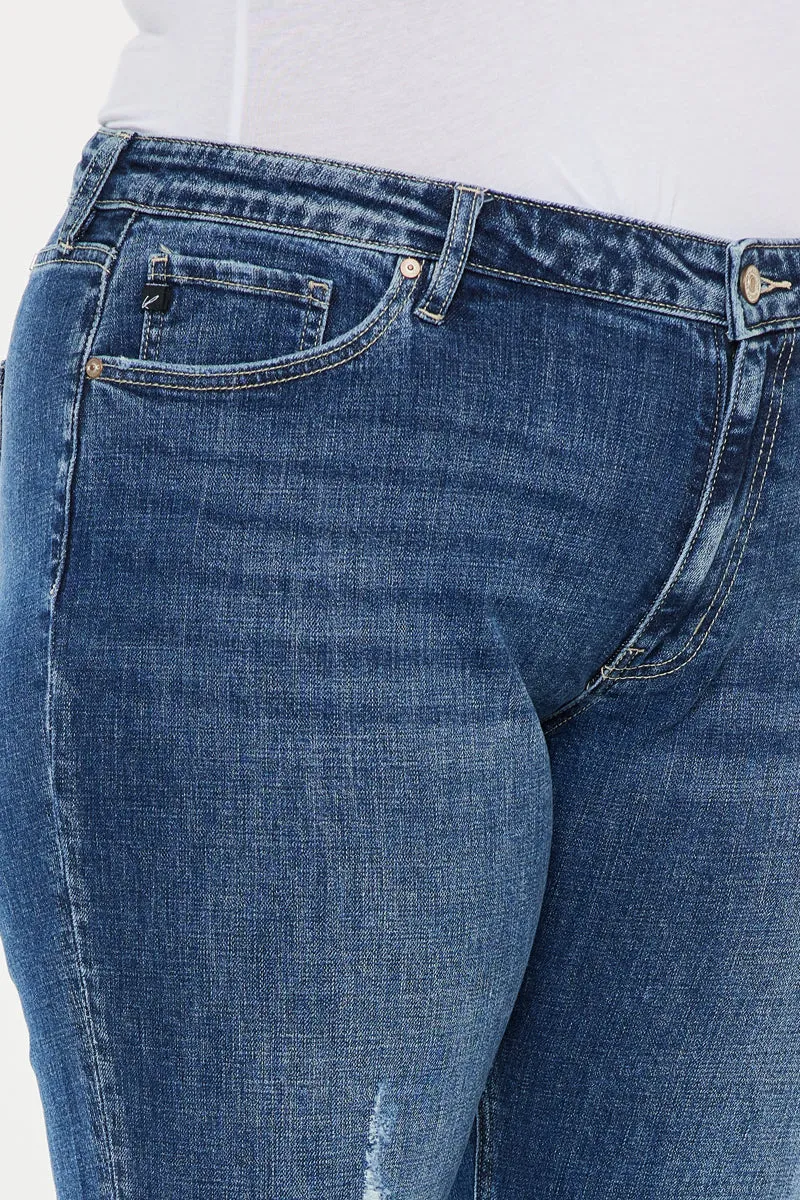 Nelly Mid Rise Boyfriend Jeans (Plus Size)